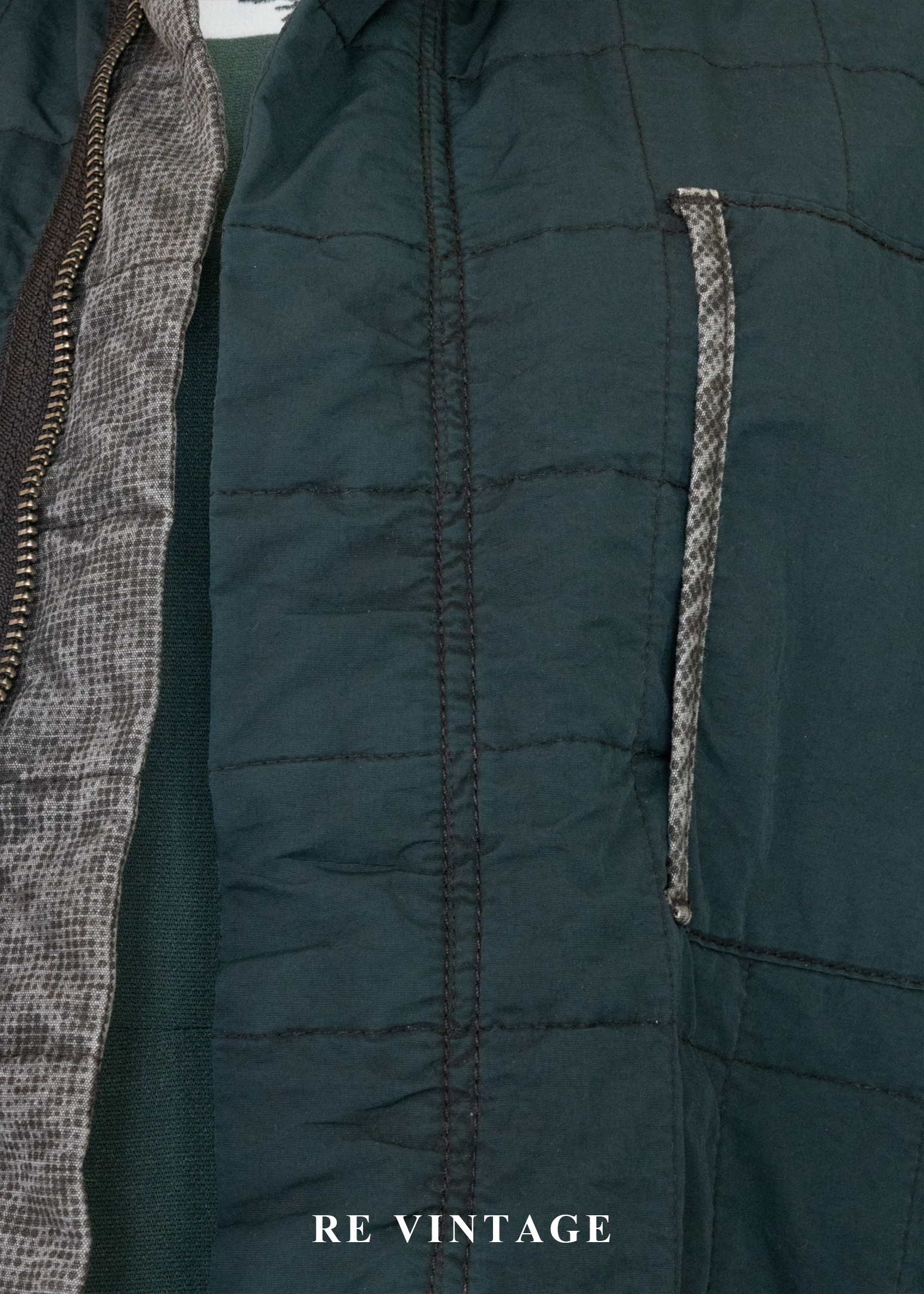 重磅水洗迷幻格紋硬挺夾克23