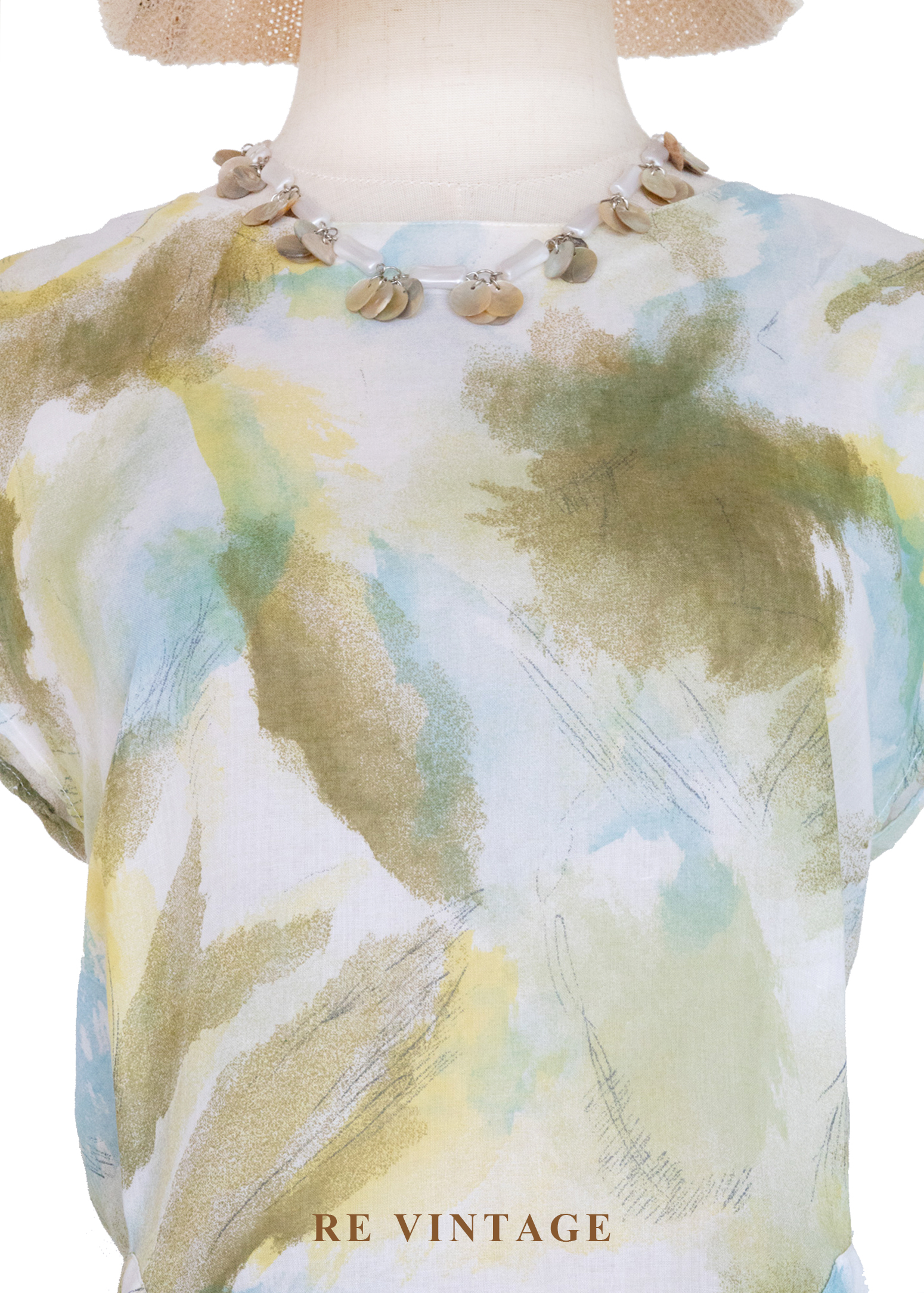 晨光水彩暈染棉料上衣3