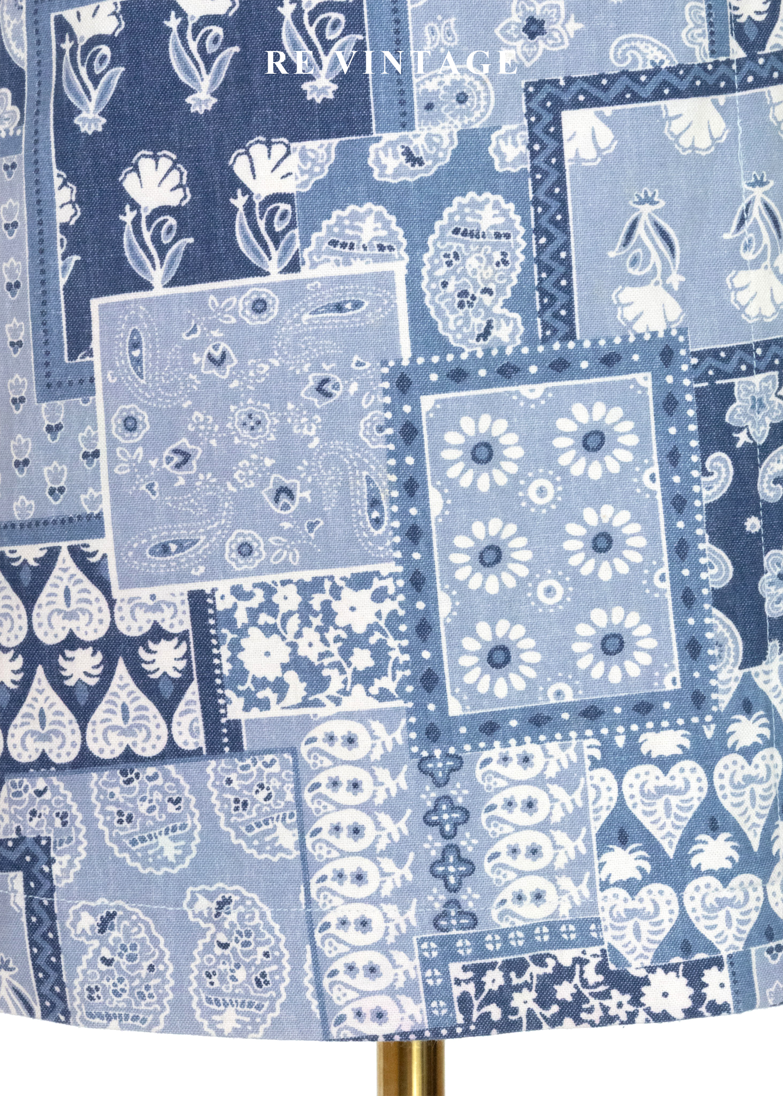 蔚藍海岸的拼貼記憶圖騰短裙(24")4