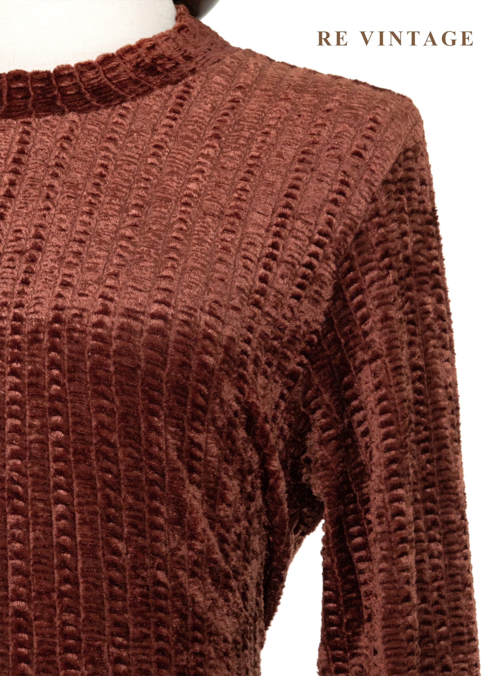 琥珀流光紋理絨布長洋裝5