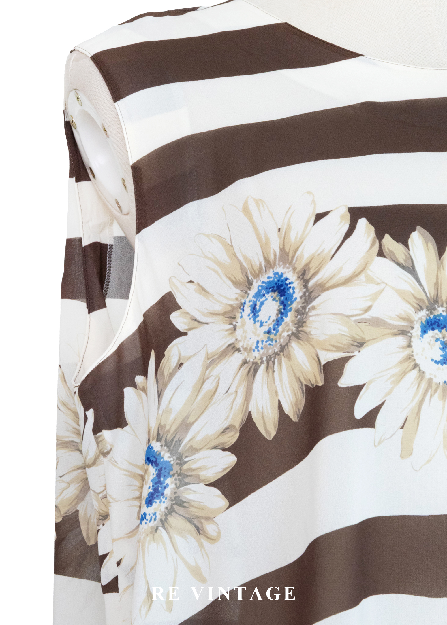 盛夏的影子- 向日葵花園條紋背心5