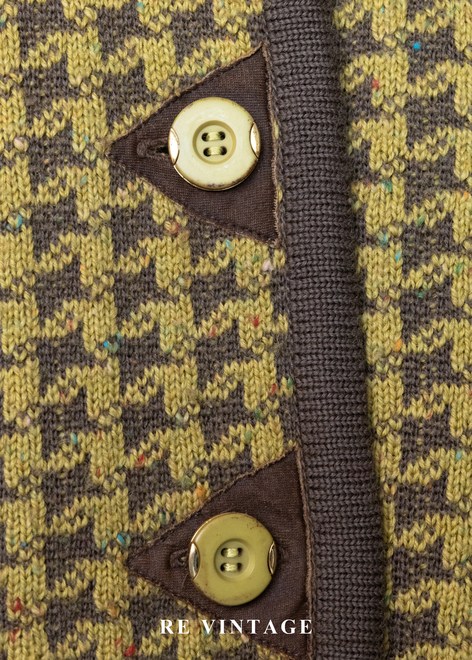 質感單品 - Lemon Yellow 千鳥格針織外套8