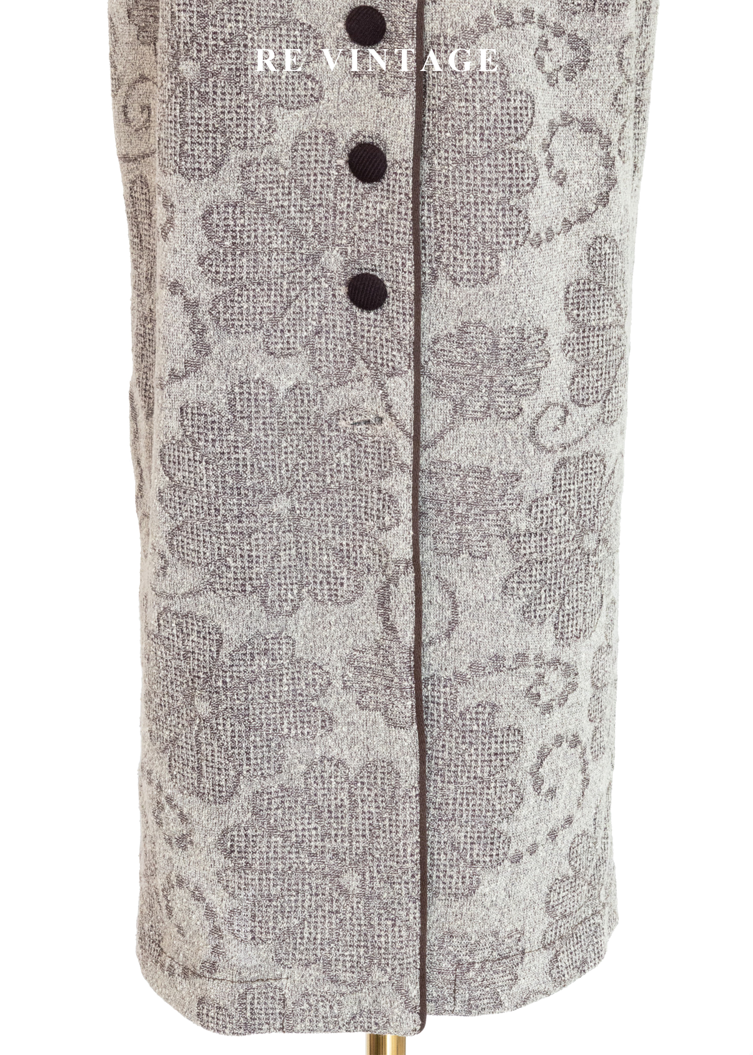 質感單品 - 溫潤培茶壓印花紋西裝式長洋裝6