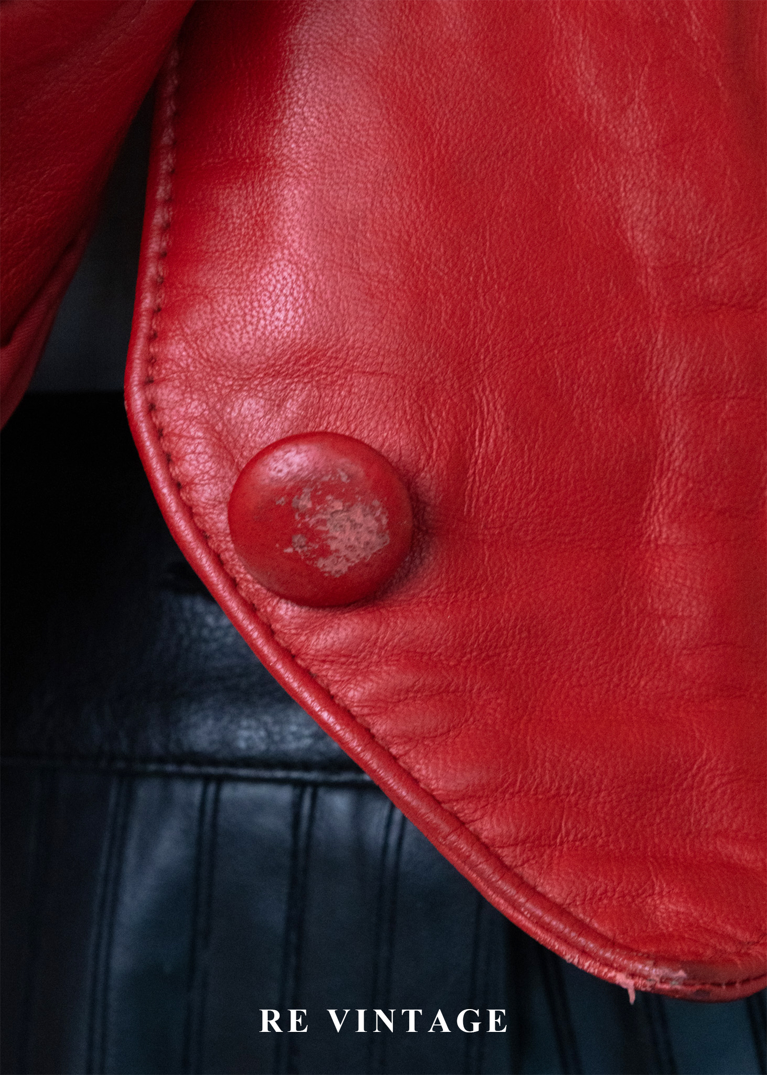 Multi Flame 火焰紅皮革背心17