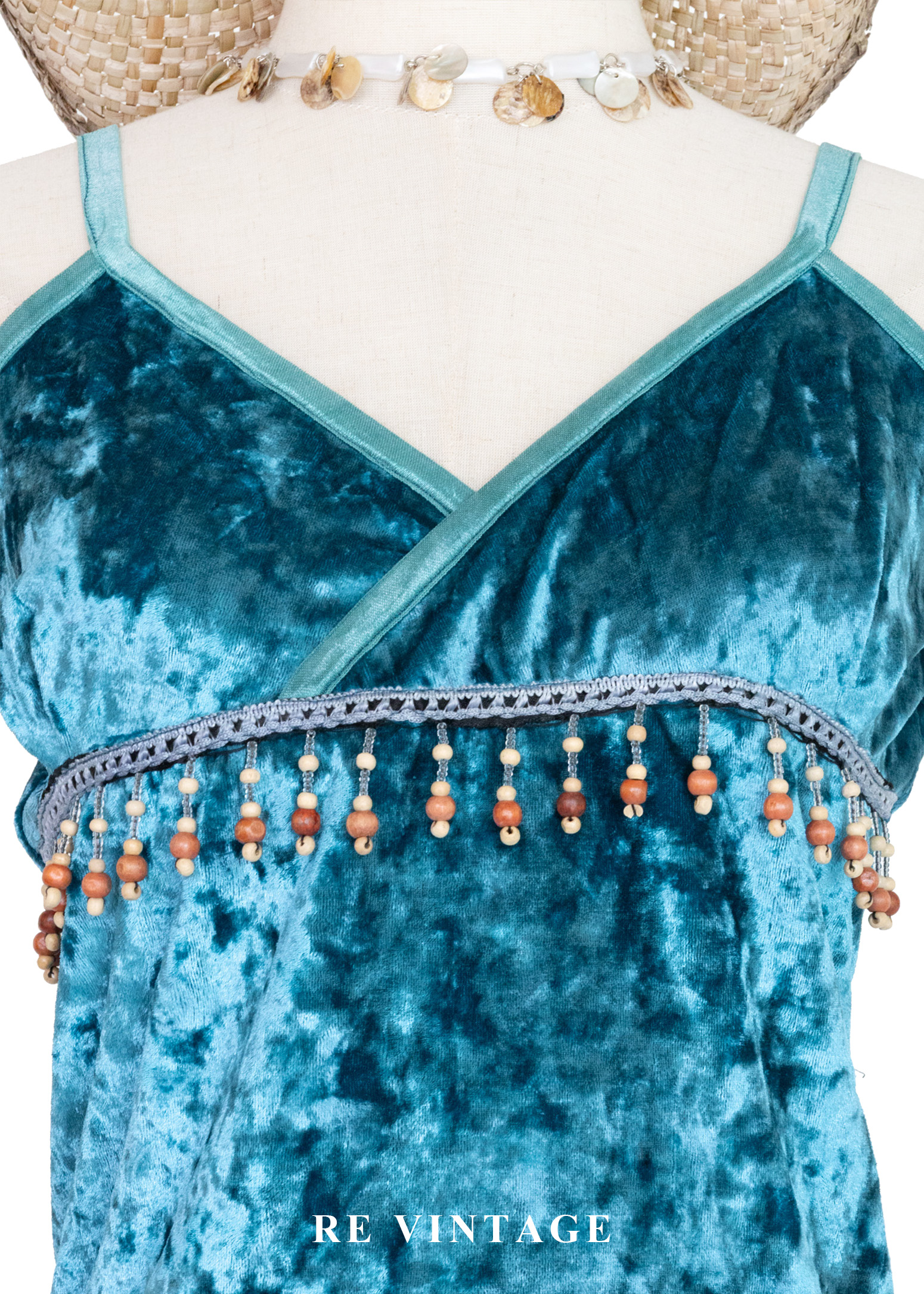 異國舞姬搖動木珠絨布背心3