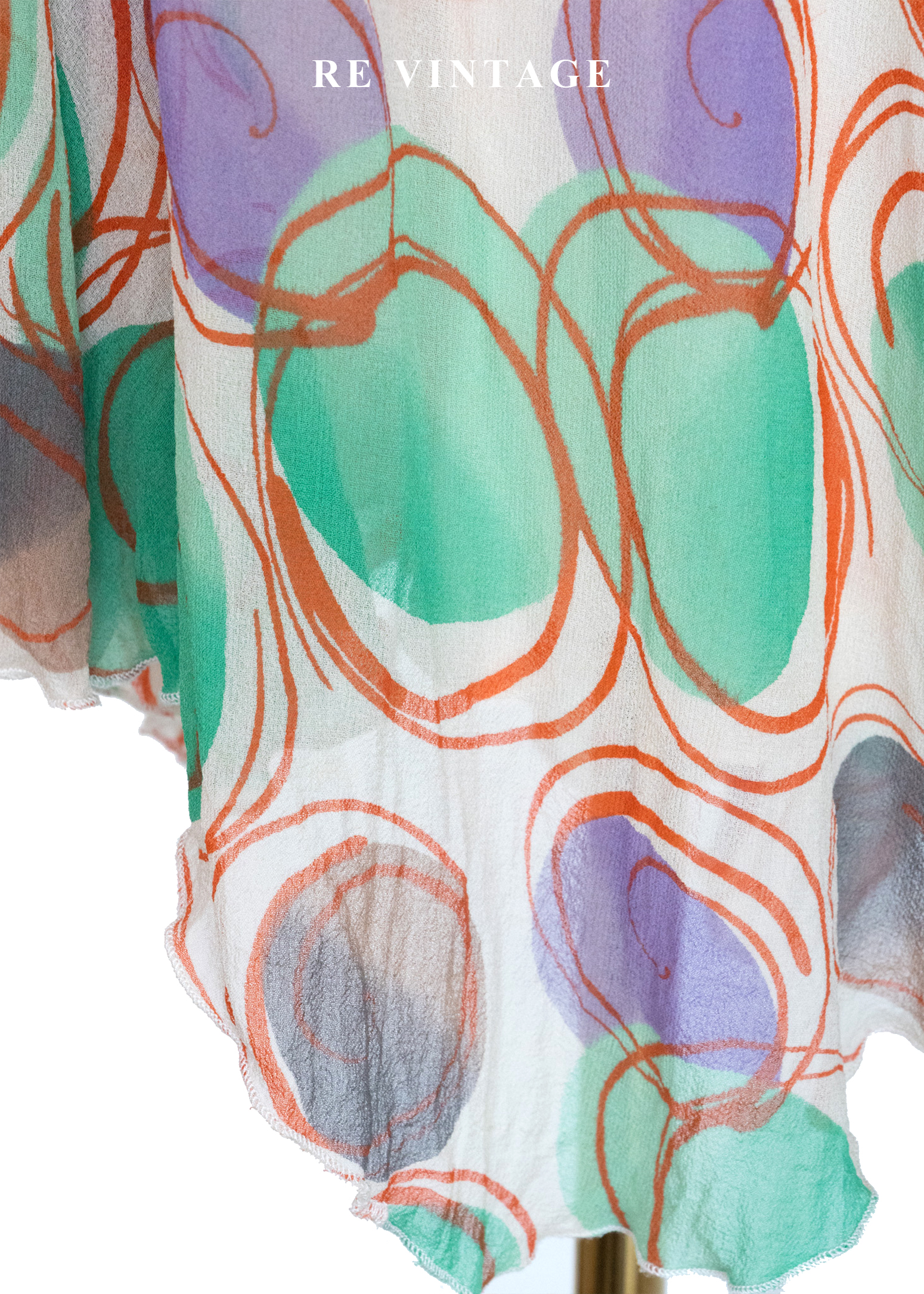 奇幻冒險 - 迷幻漩渦隨性塗鴉洋裝9