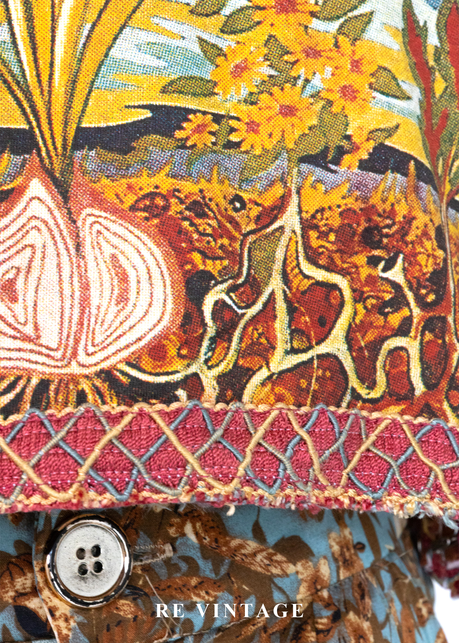 神秘凝視迷幻畫布短版背心5