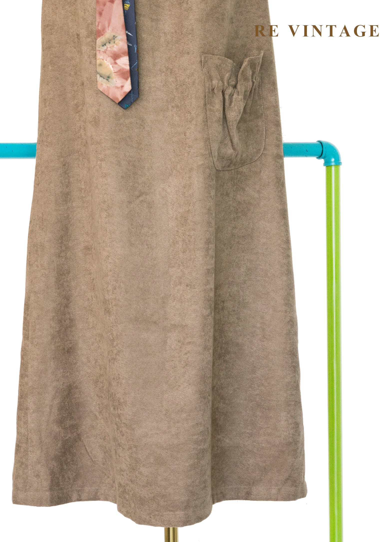 Sand Muse 抽繩花朵領口法式輕鬆洋裝8