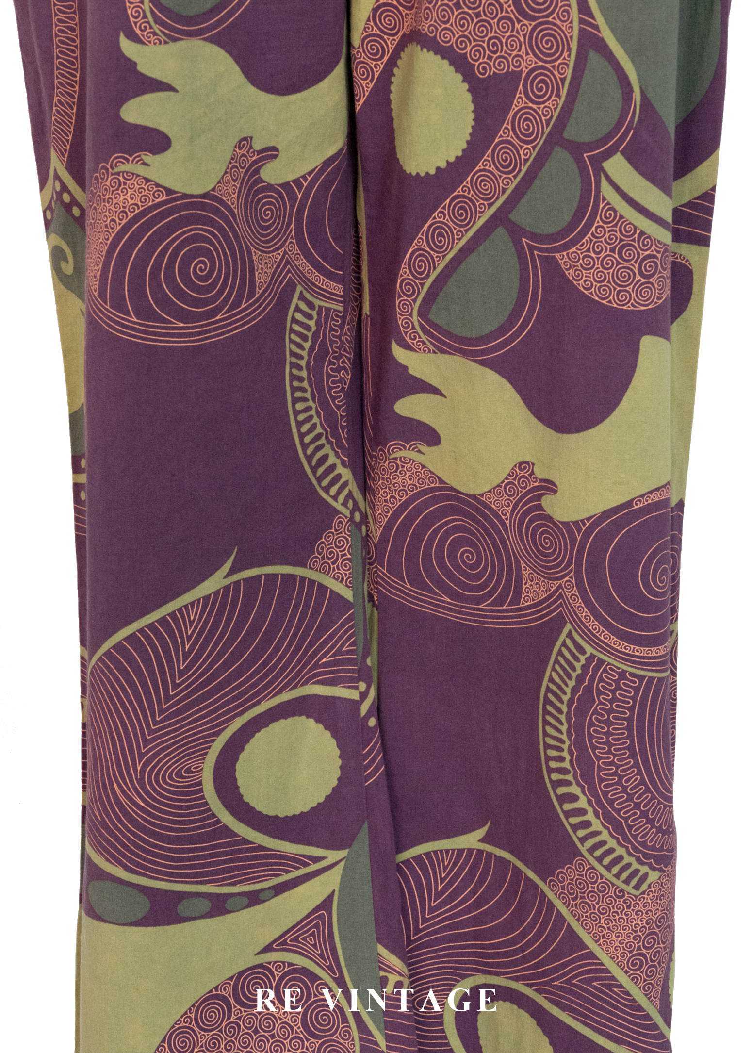 迷幻綠洲花紋流動美褲(26")4