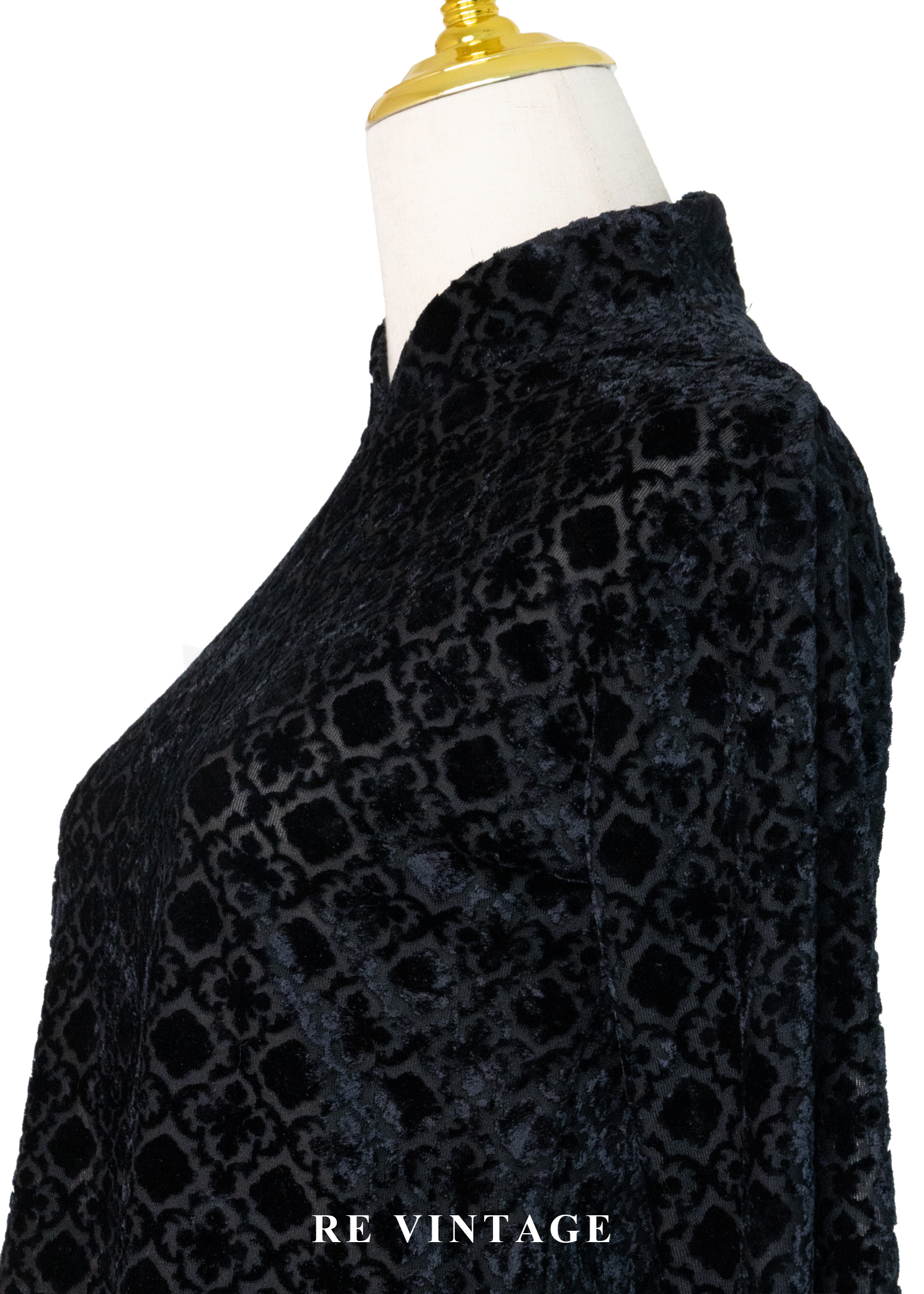 法國製 - 古典壓紋燒絨上衣8