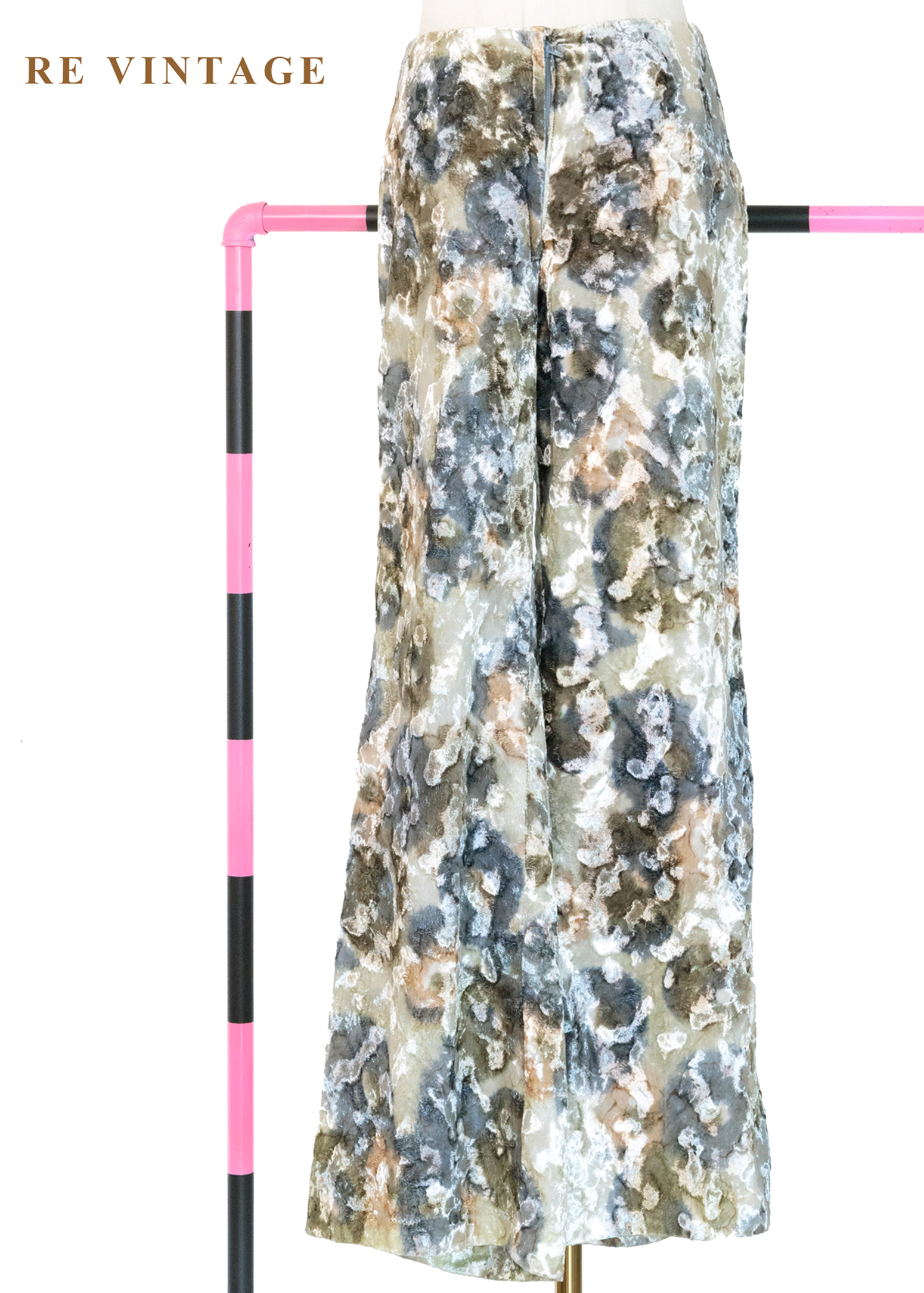 套裝褲子 - 礦石橫切面燒絨絨布美褲（27"）