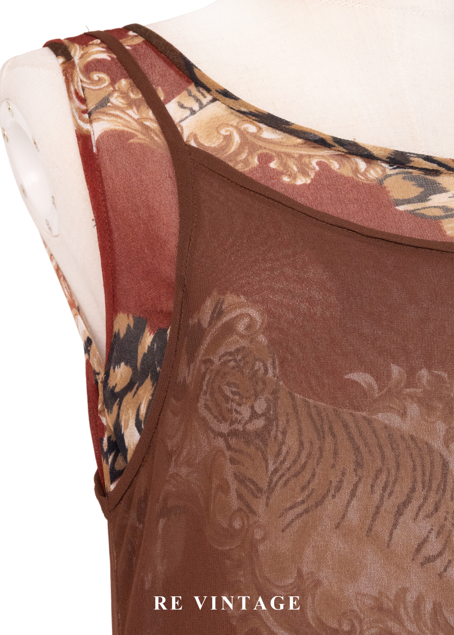 虎虎生風巧克力色長洋裝5