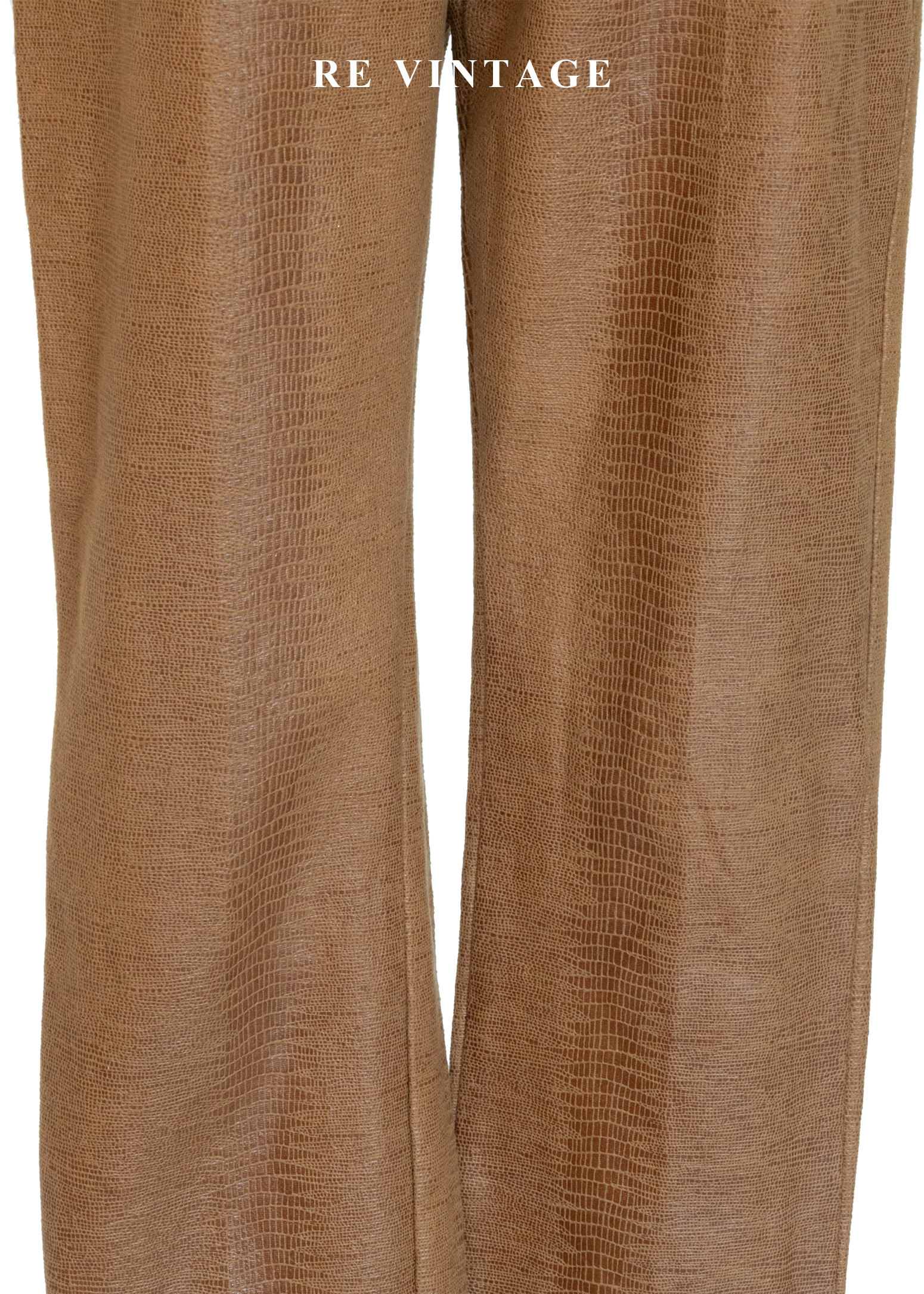 曠野的餘暉仿蛇紋壓紋長褲(~26")4