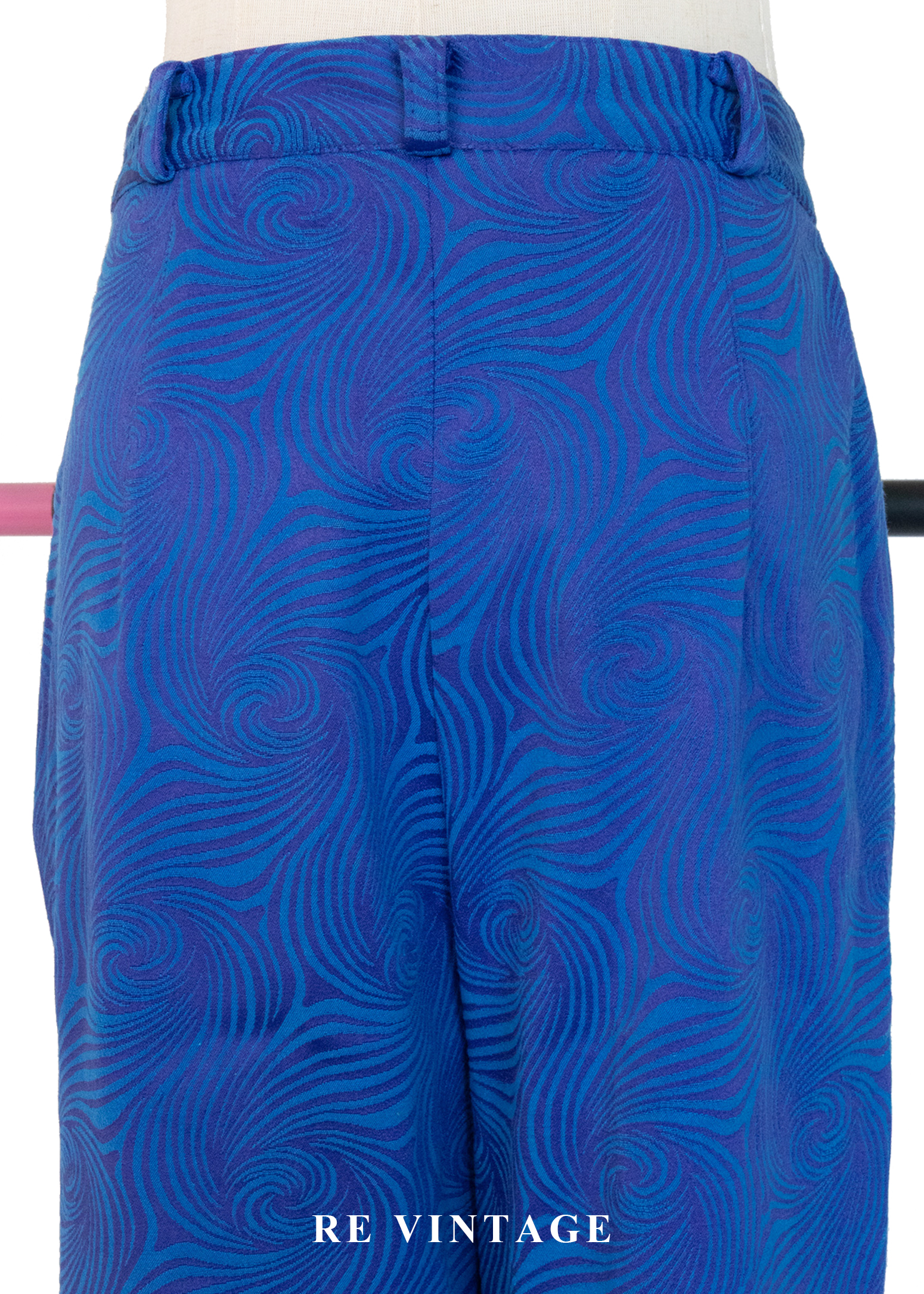 Neon Blue Swirl 霓藍迴旋長褲(26")10