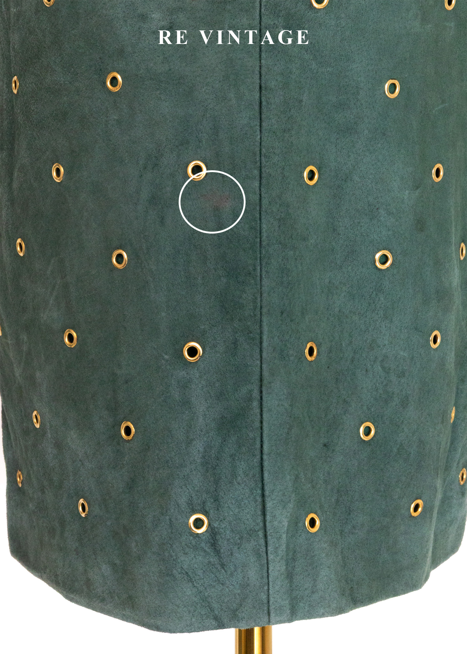 森林微光麂皮高腰美裙(28")10