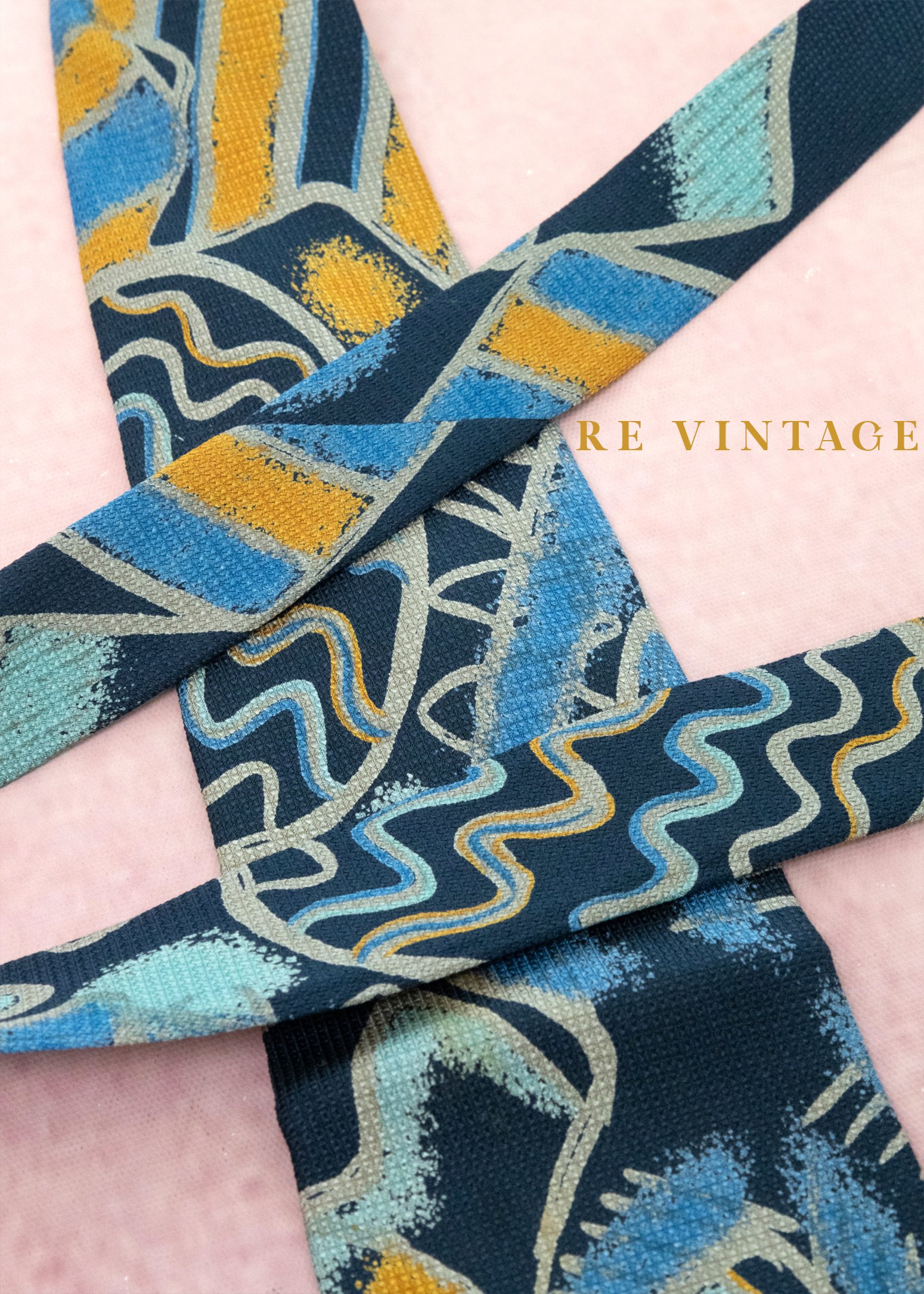 Retro - Futurism 幾何圖騰領帶2