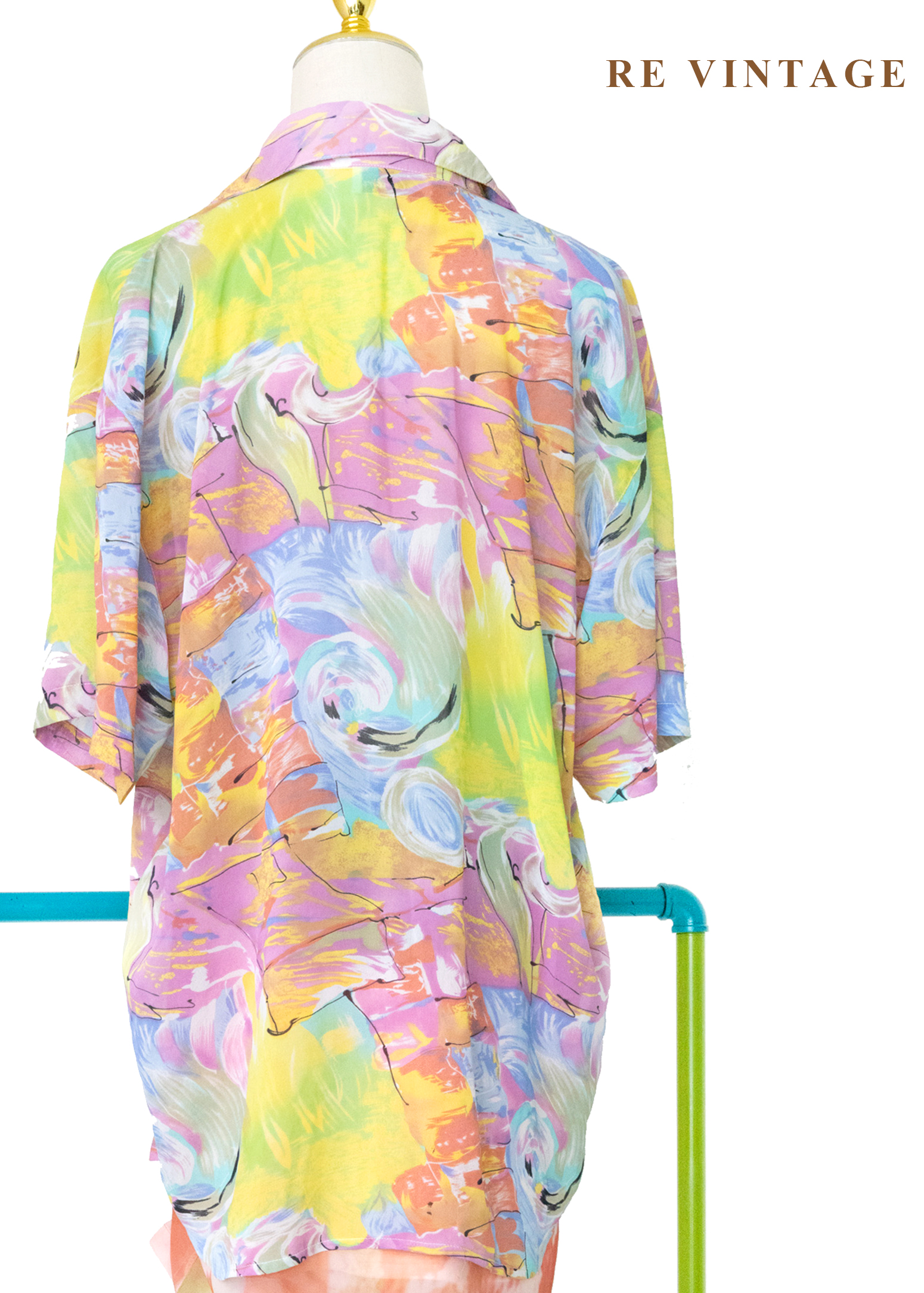 印象派的晨曦 - 彩繪水彩藝術襯衫11