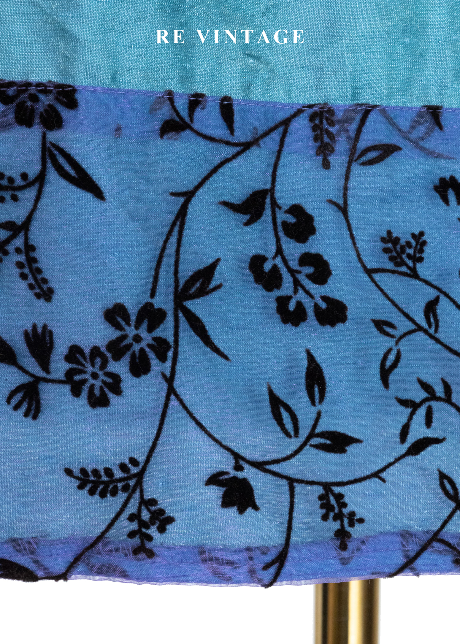 翡冷翠的湖光方領小色花拼接洋裝8