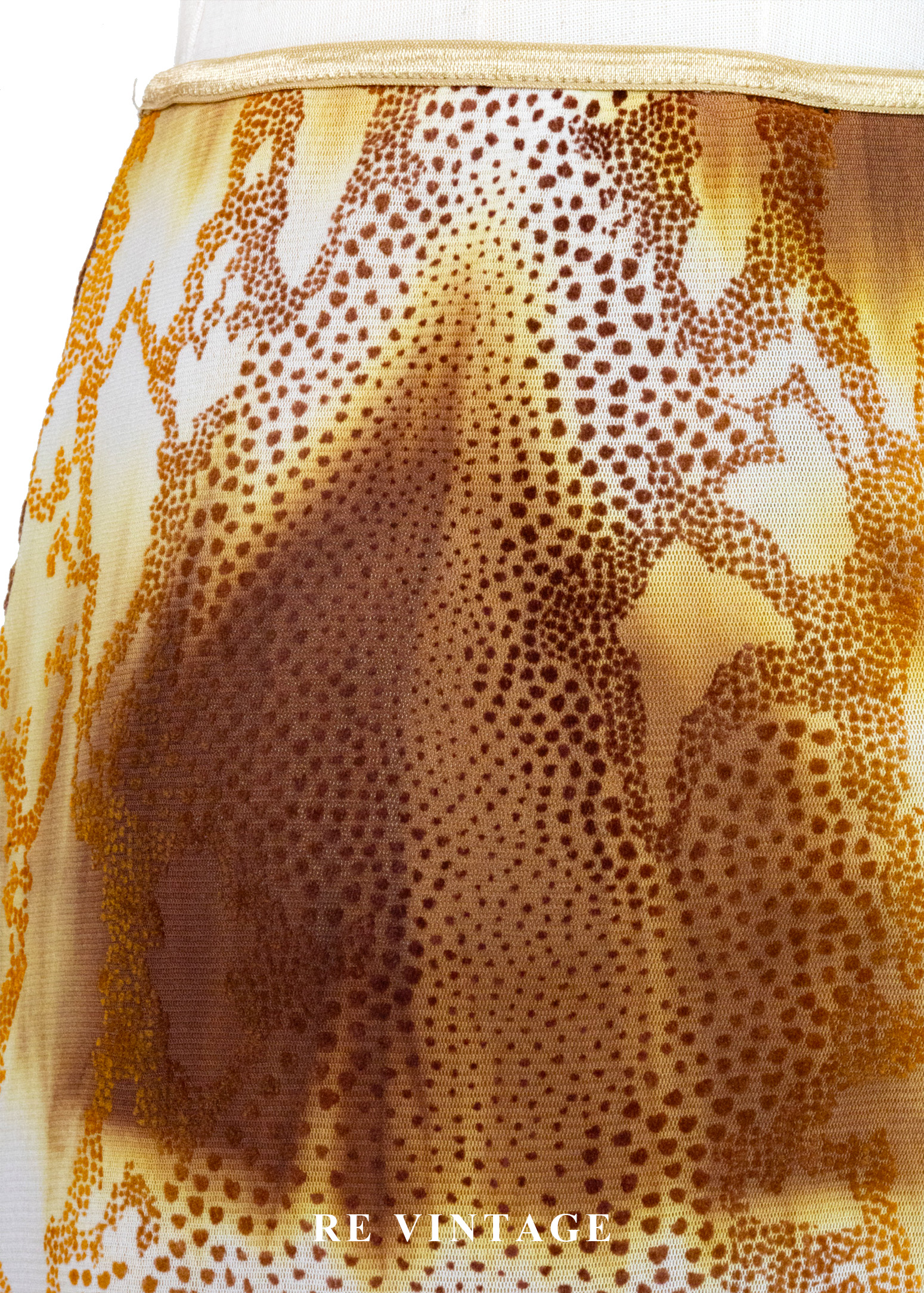 金黃蛇影之舞貼身長裙(23-29")12