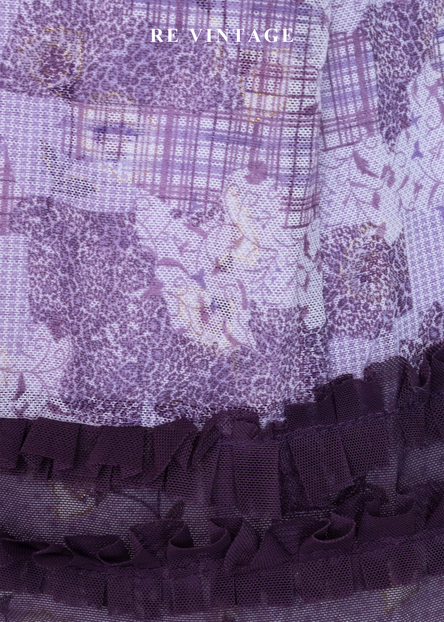 午夜的紫色華爾滋Paisley拼接細肩帶背心9