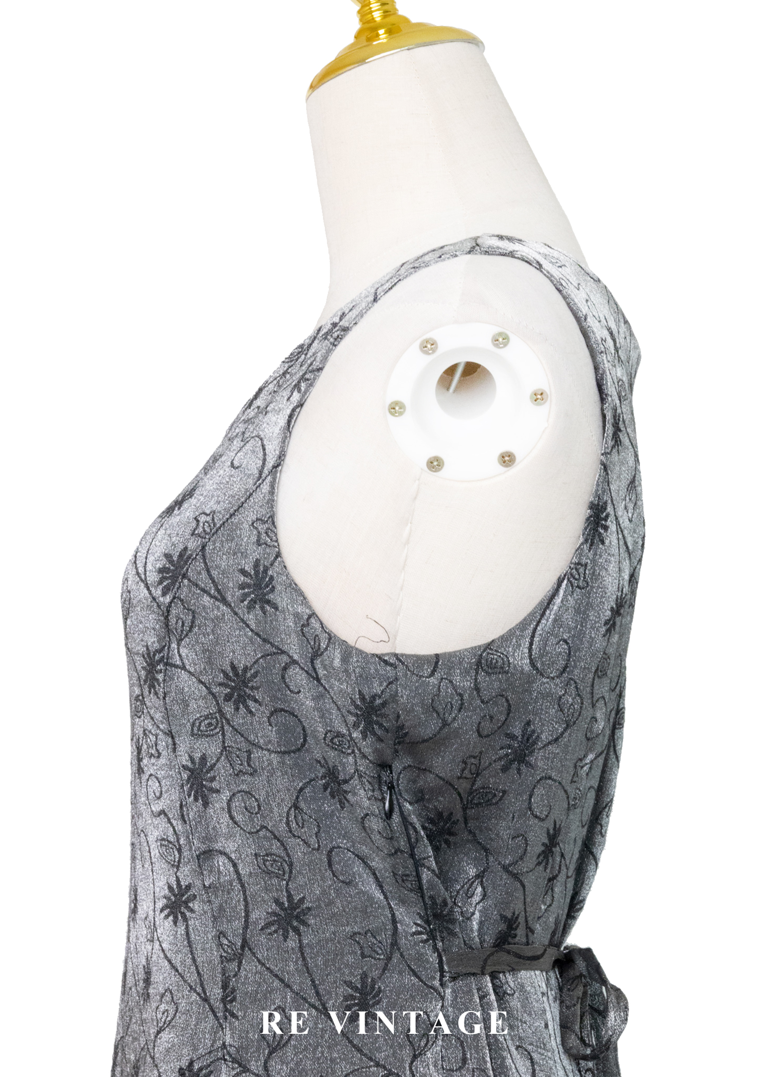 銀河裡的雛菊 - 銀線花卉連身長裙10