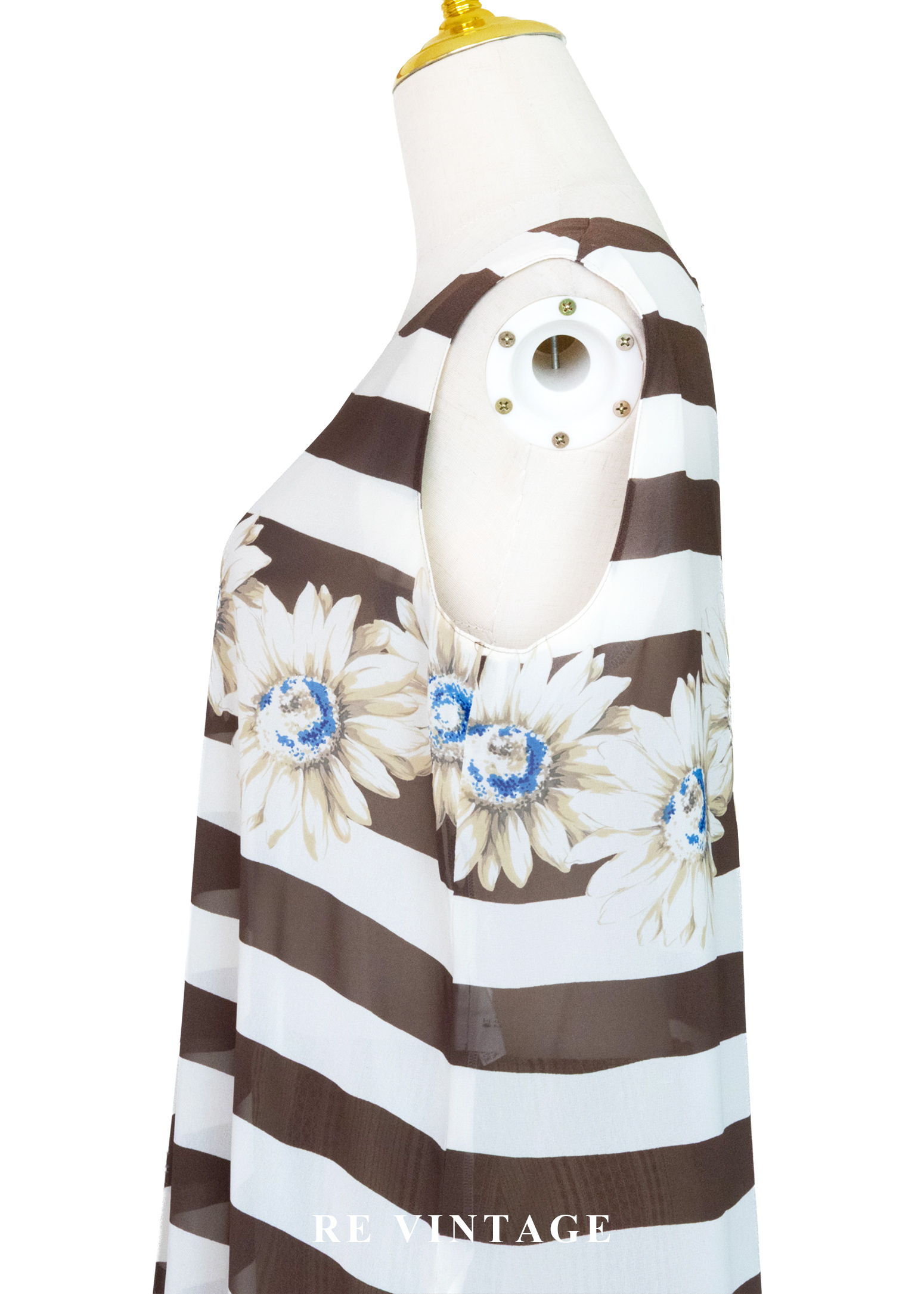 盛夏的影子- 向日葵花園條紋背心7