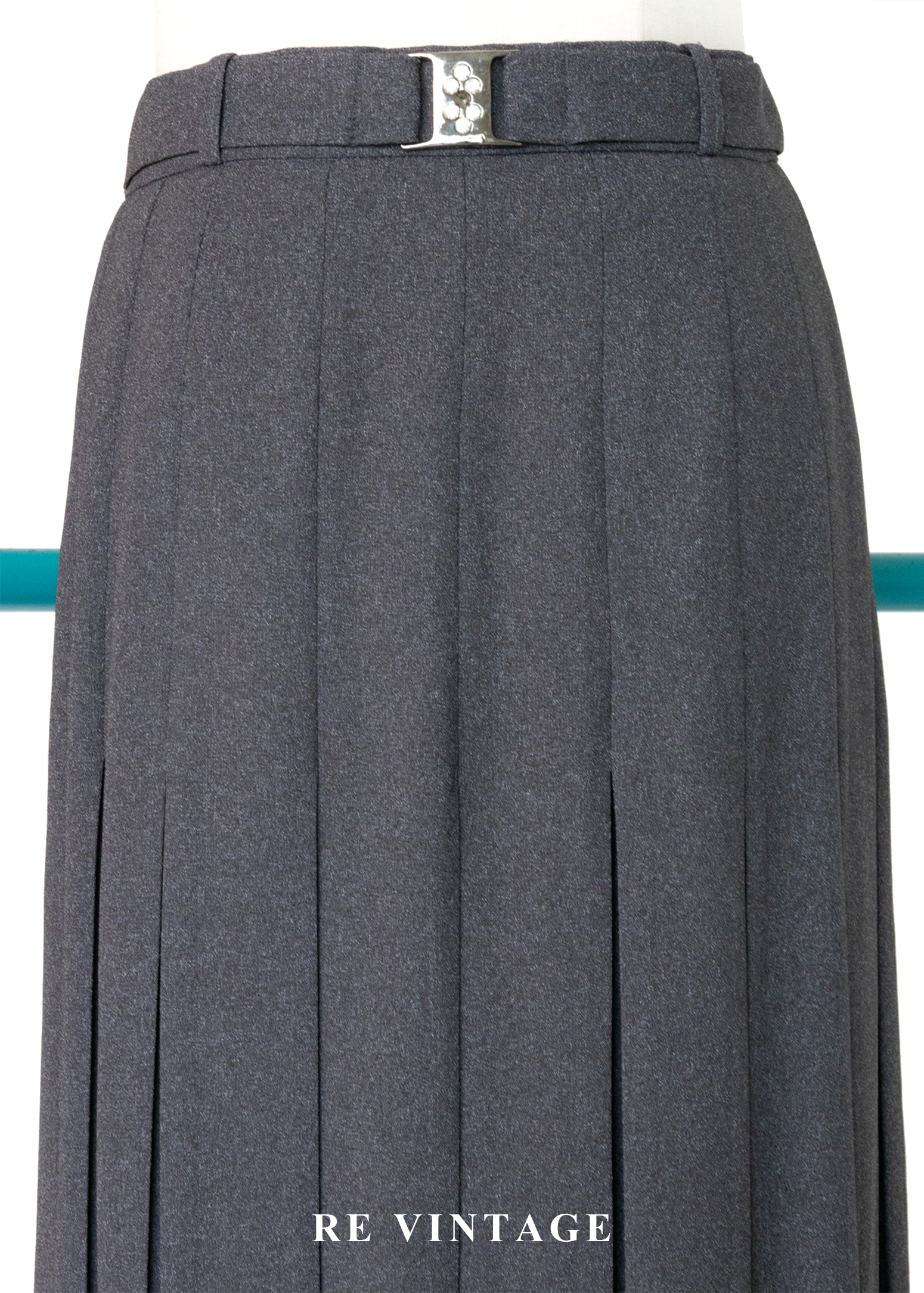 氣質單品 - 深灰色漂亮百褶中長裙(27-28")3