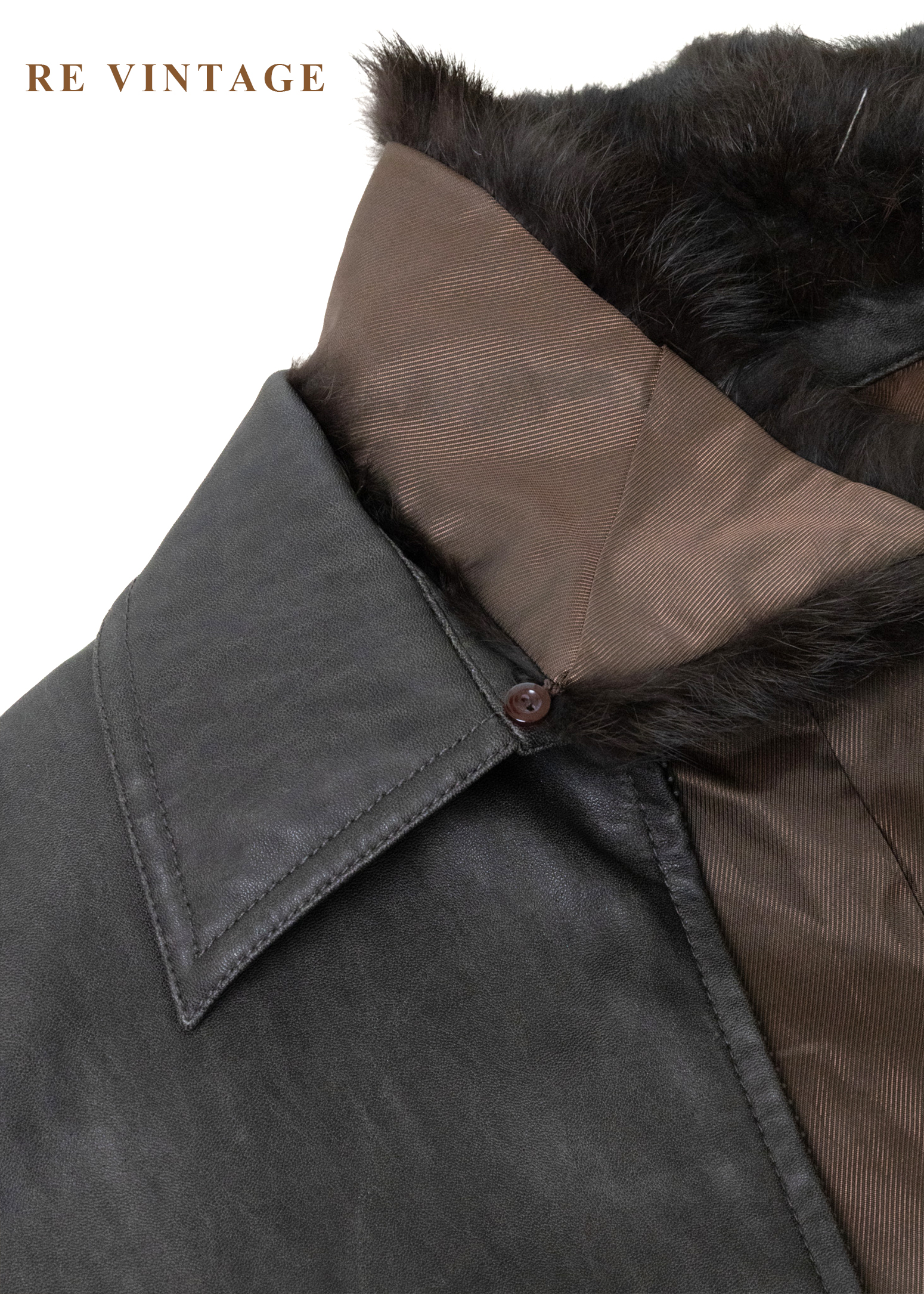 好萊塢名媛黑棕斑紋皮革外套7