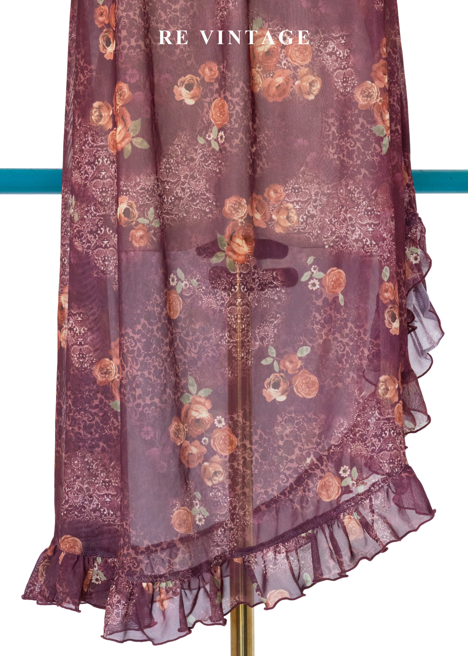 Rose Dust 茶玫瑰浪漫透膚洋裝4