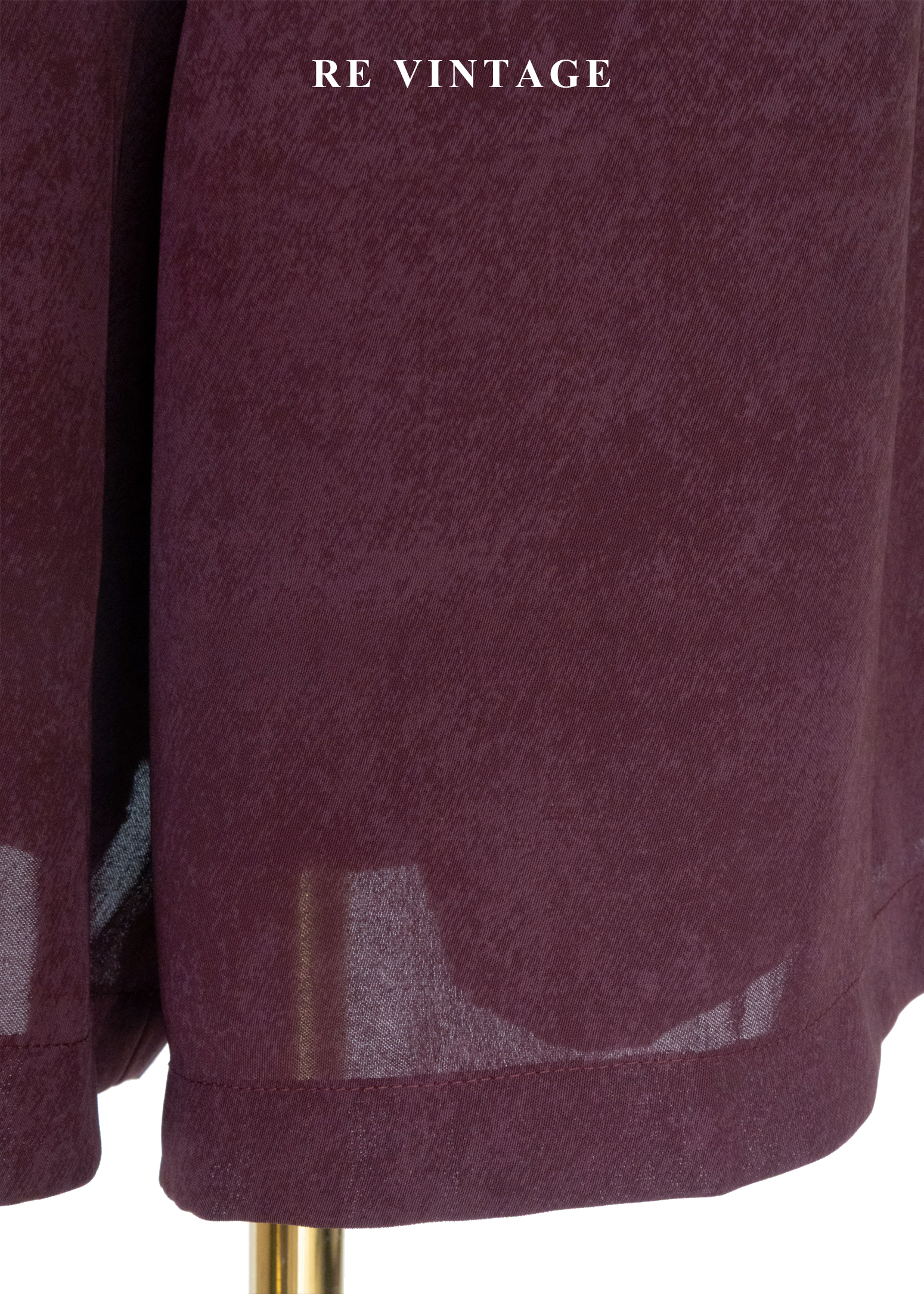 酒紅斑駁紋路高腰寬版五分褲(29")6