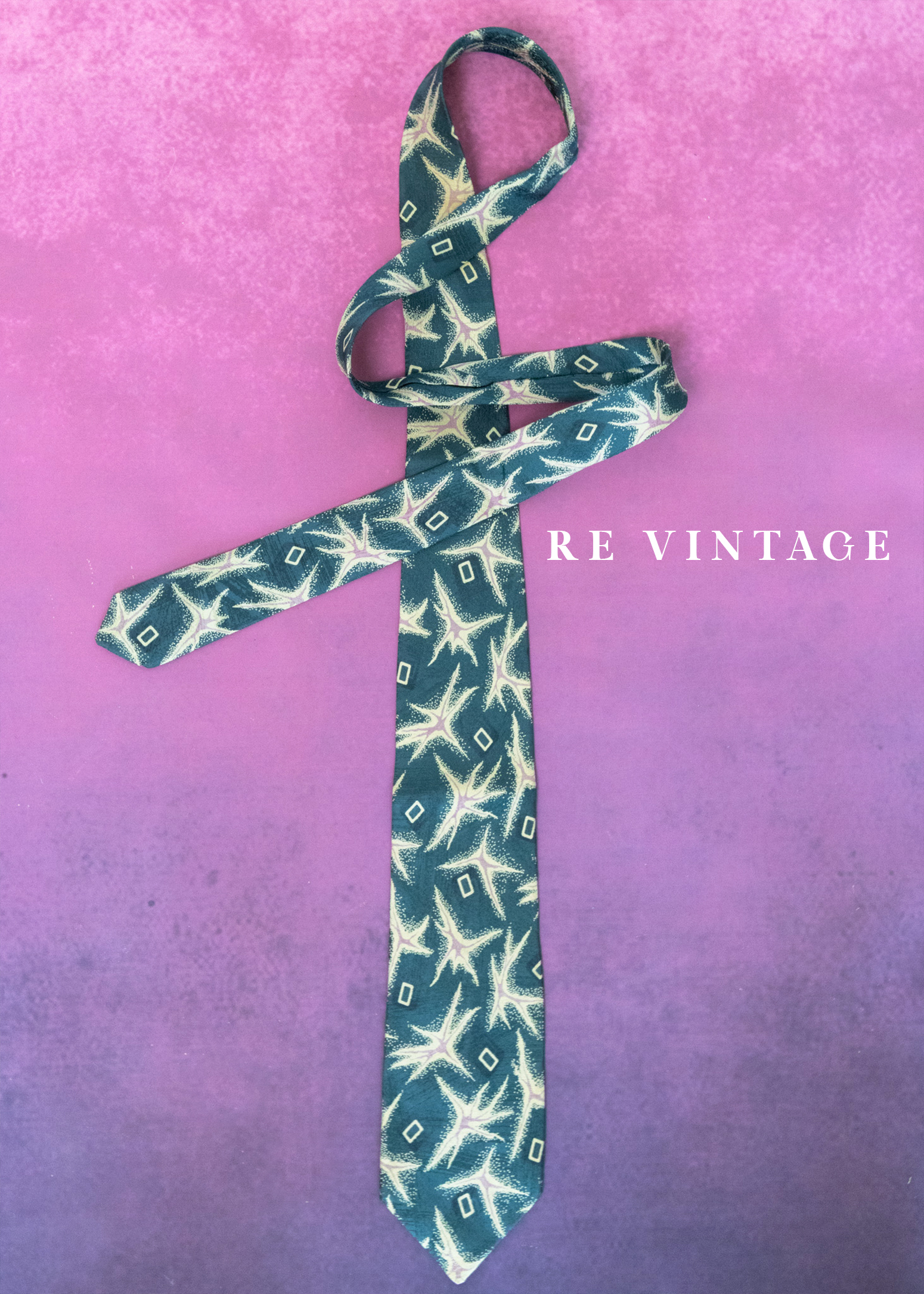 迷幻海星抽象圖騰領帶2