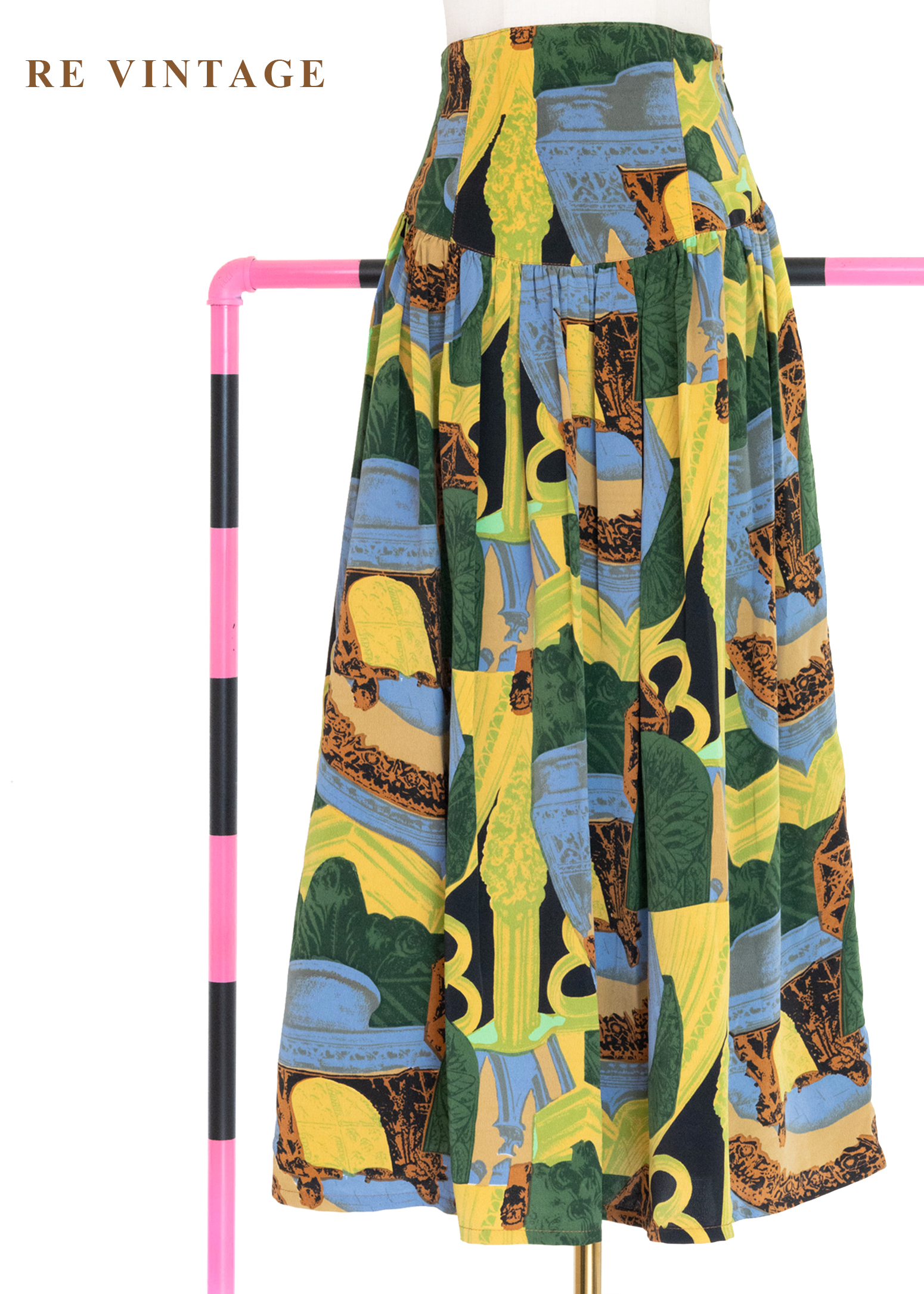 歐式熱帶植物與切割庭園長裙（27-28"）