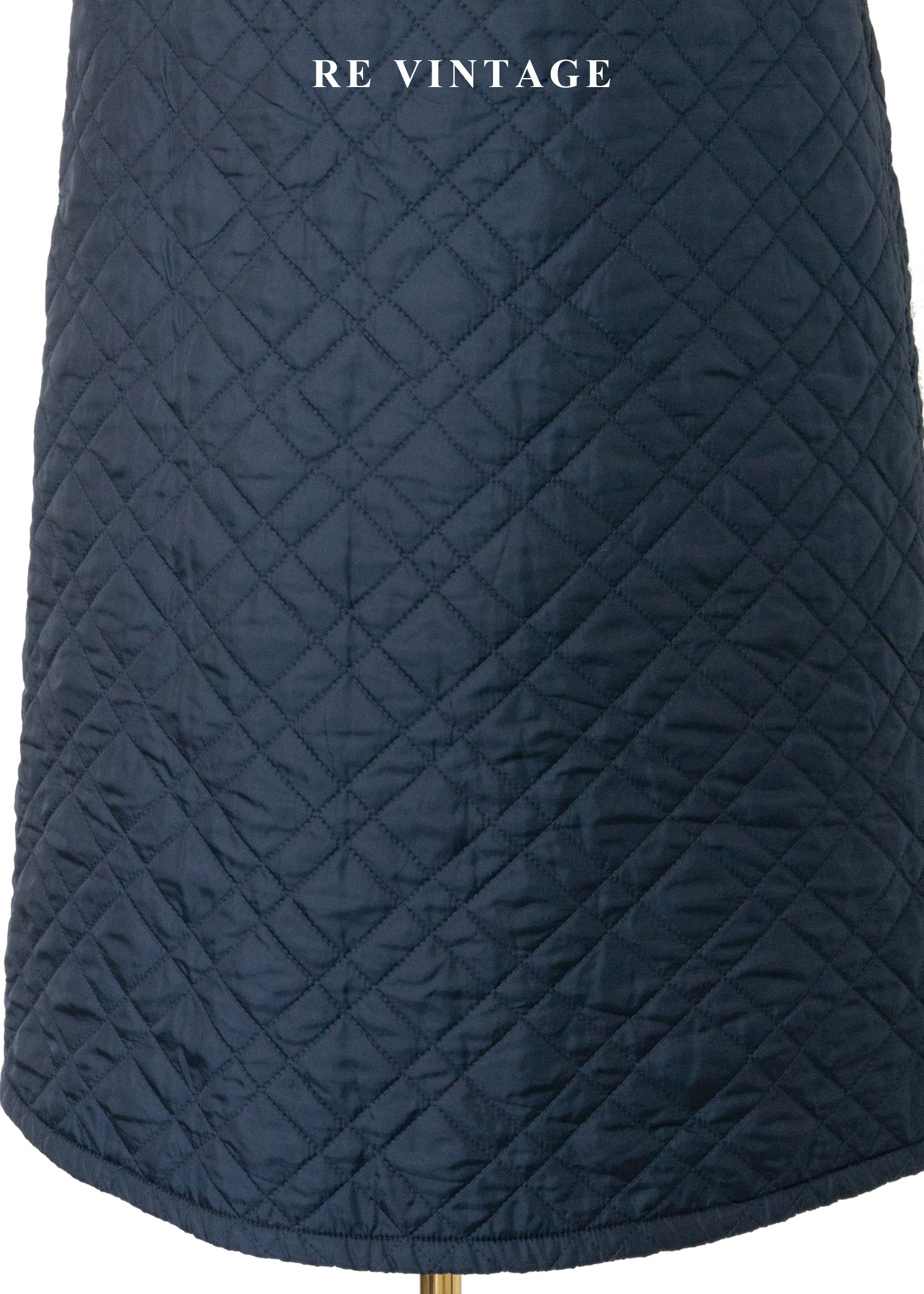 必備單品 - Quilted Navy Skirt 暖暖長裙(27.5")11