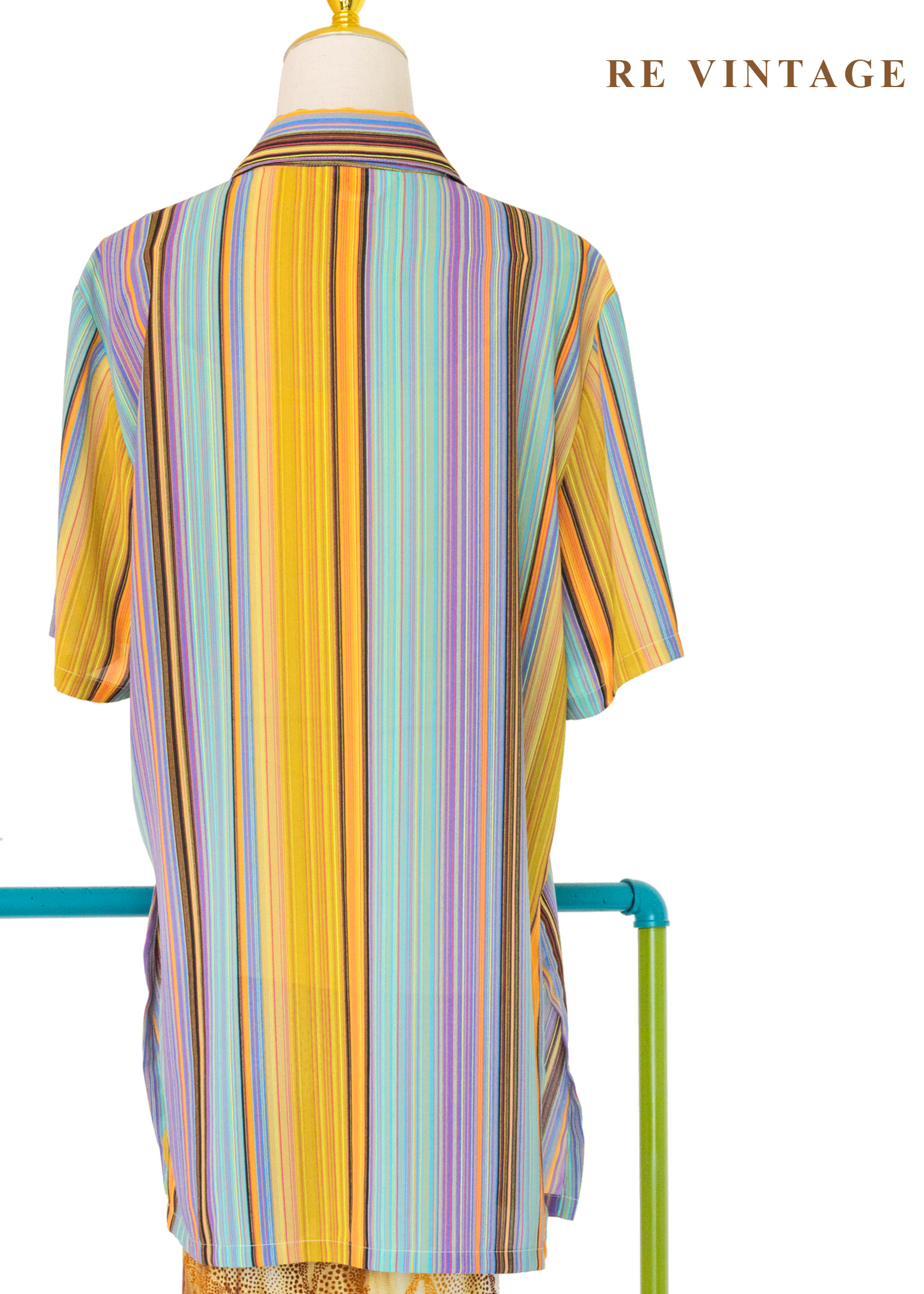 嘉年華條紋短袖襯衫11