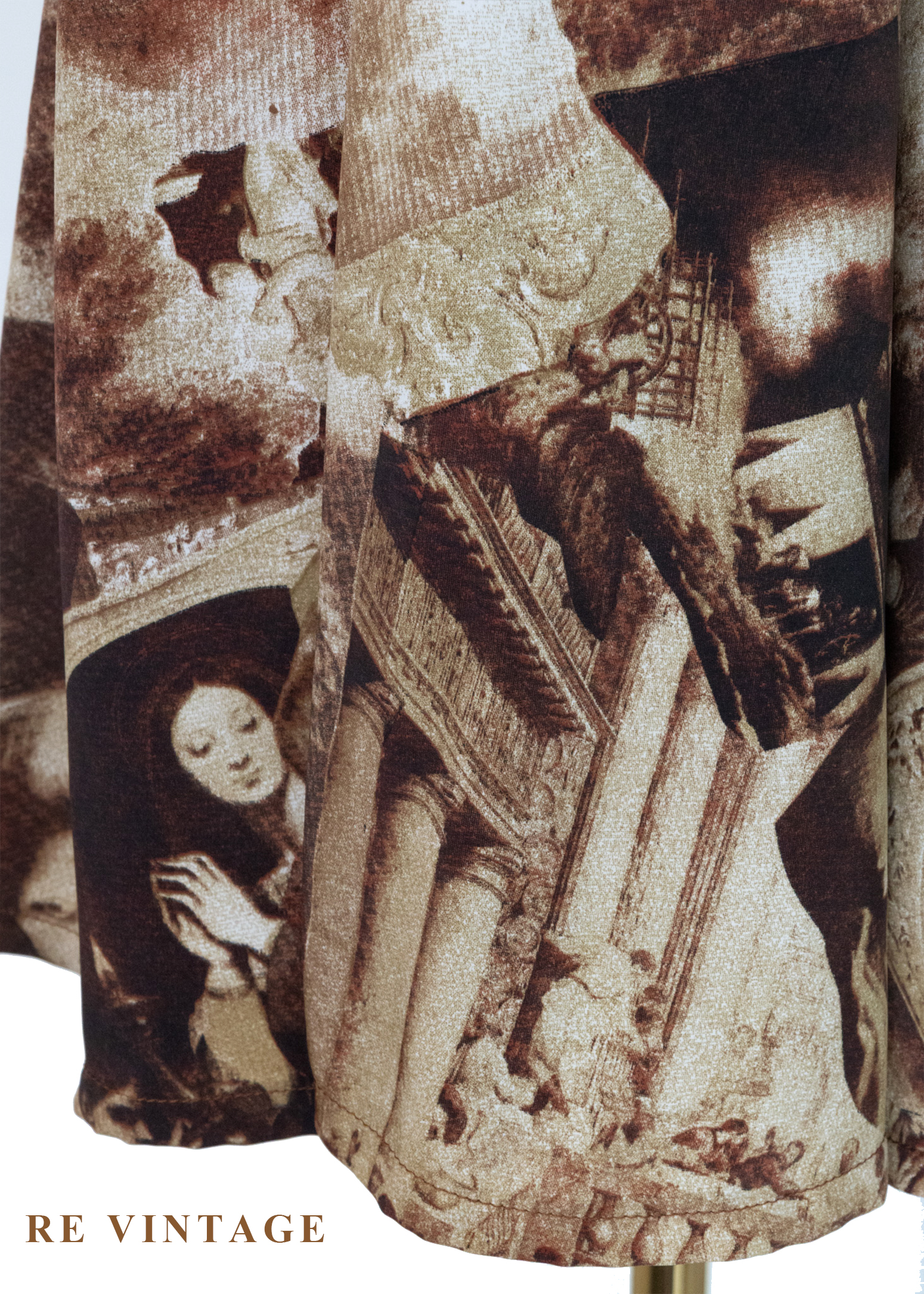 文藝復興拼貼褲裙(26-28")6