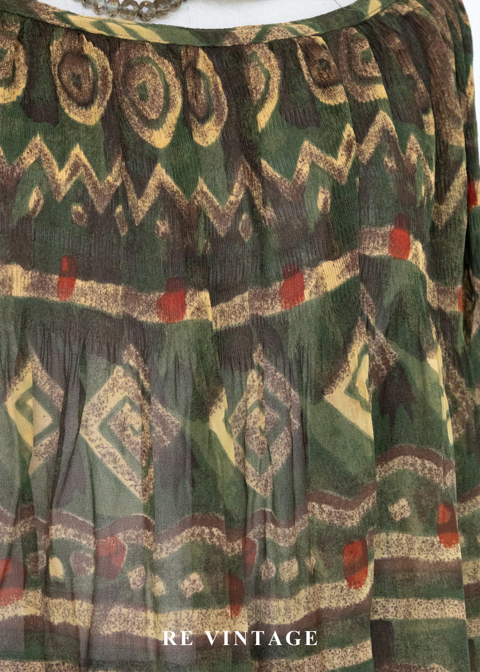 波希米雅公主狂放幾何圖騰上衣7