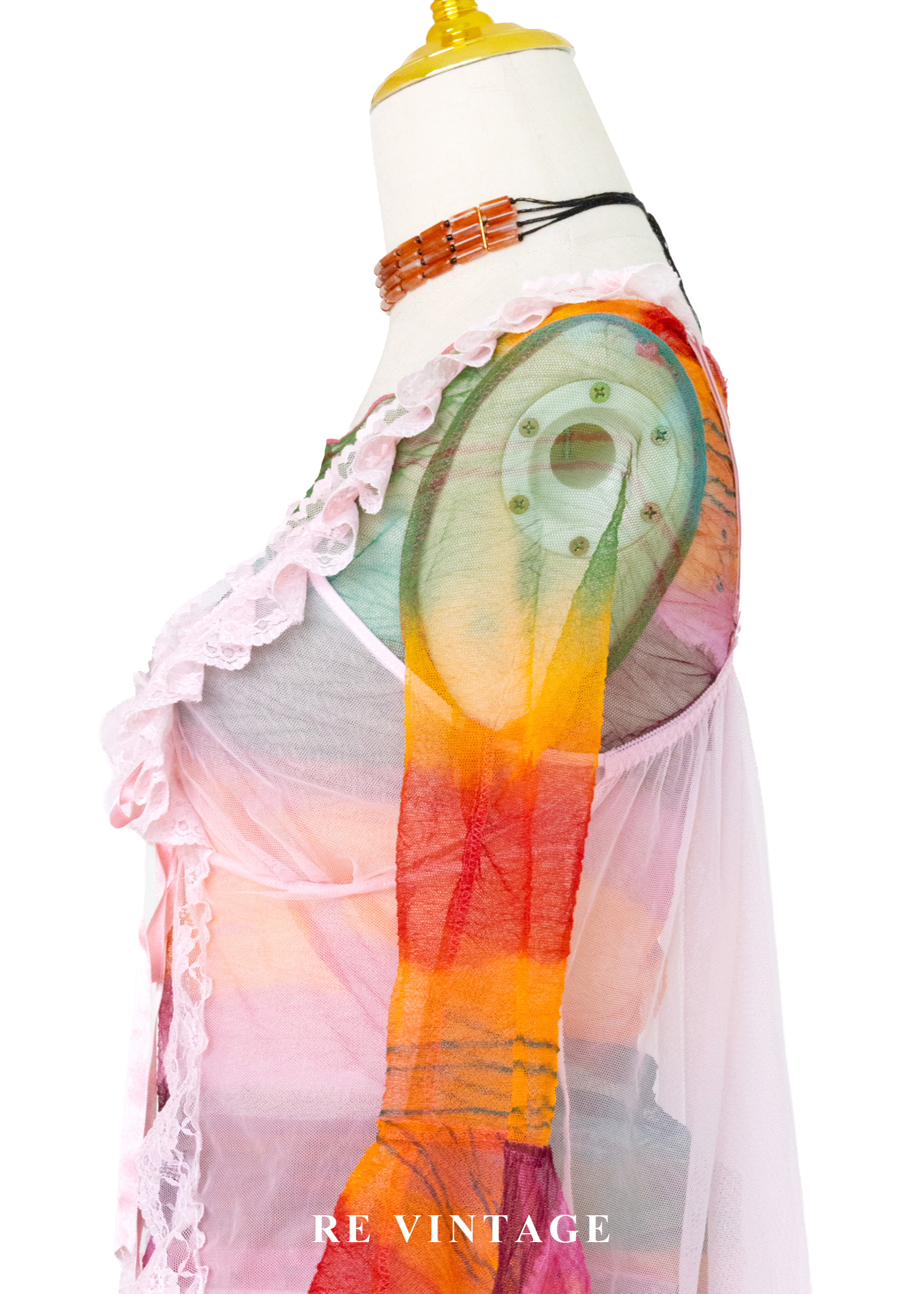 粉紅光的美夢蕾絲背心7