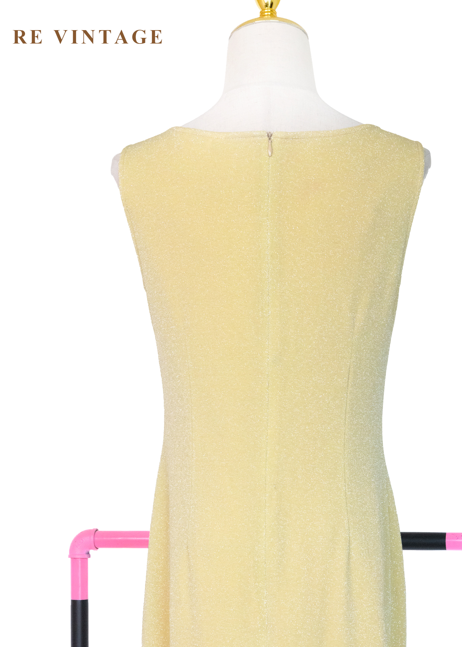 質感單品 - 淡黃的慢半拍時刻閃亮洋裝11