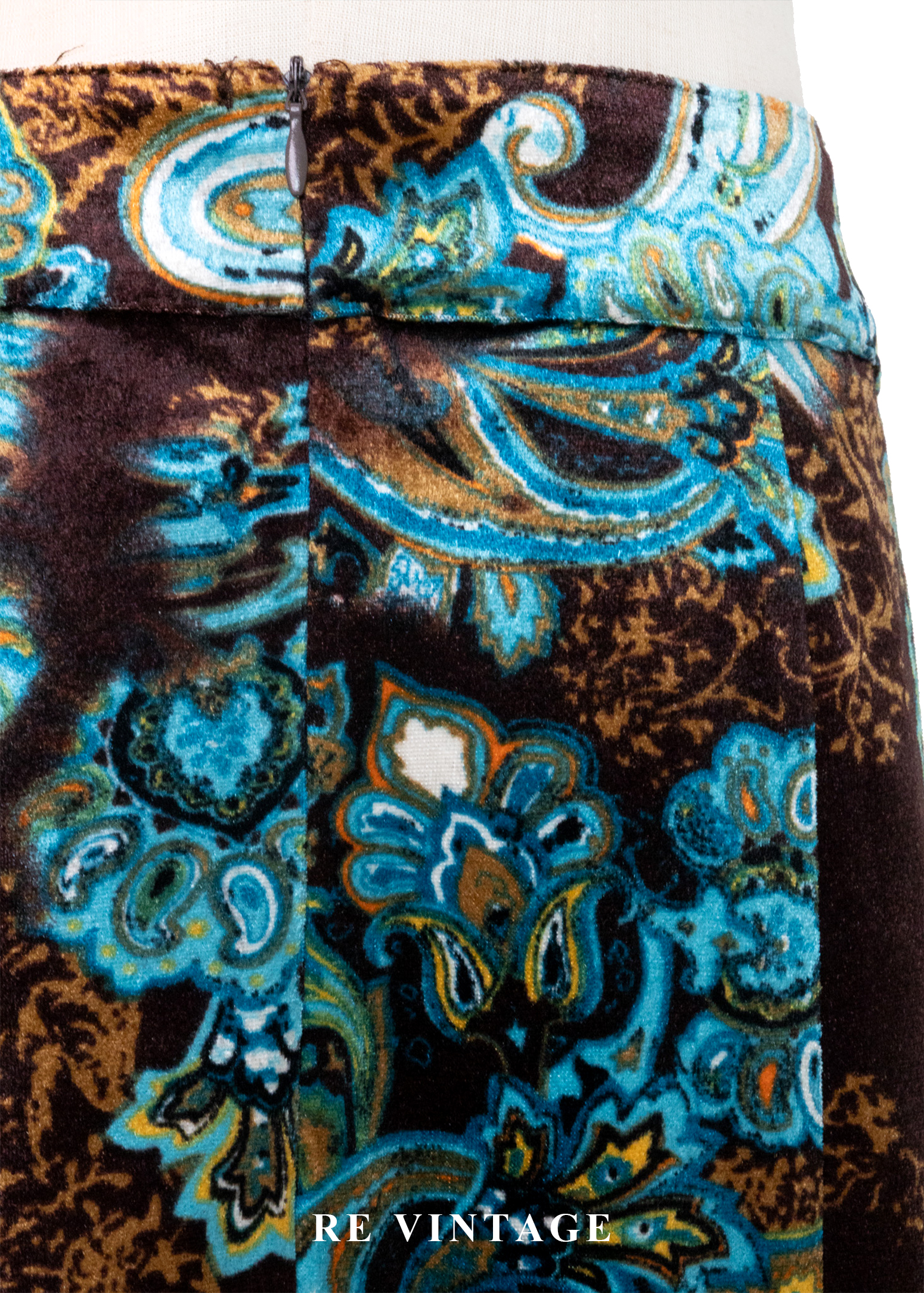 深夜寶石綠古董花紋美裙(27.5")11