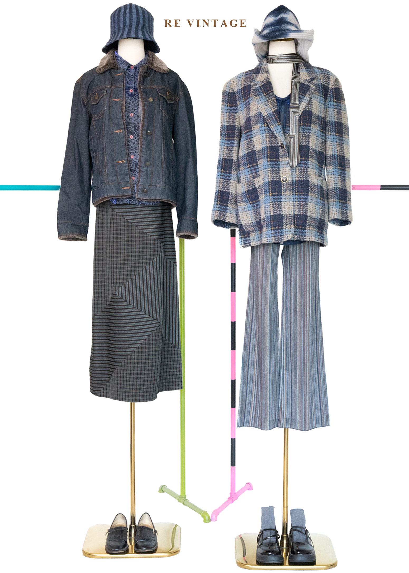 靈魂藍調深棕毛領牛仔外套2