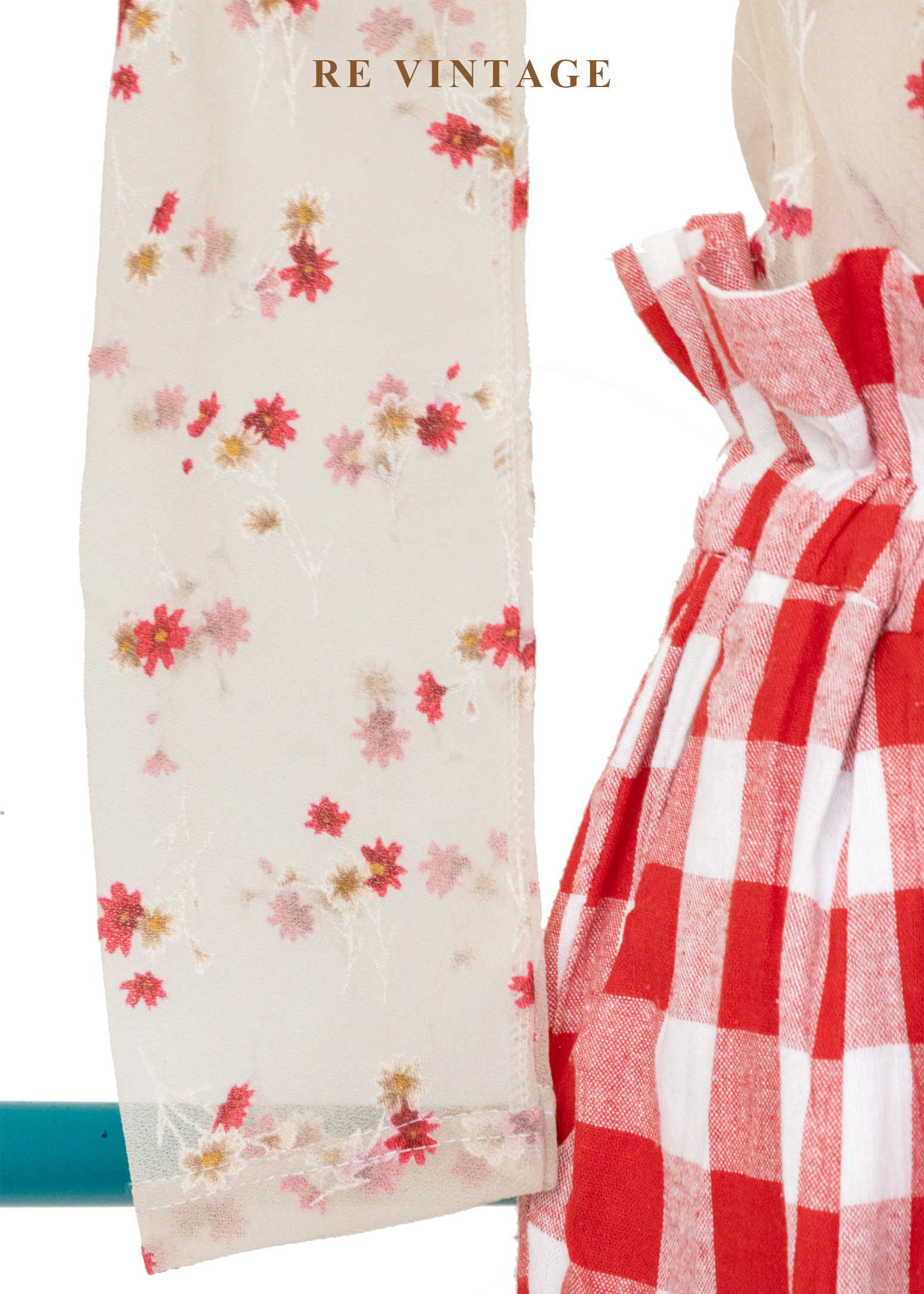 草莓汽水花香味網紗上衣6