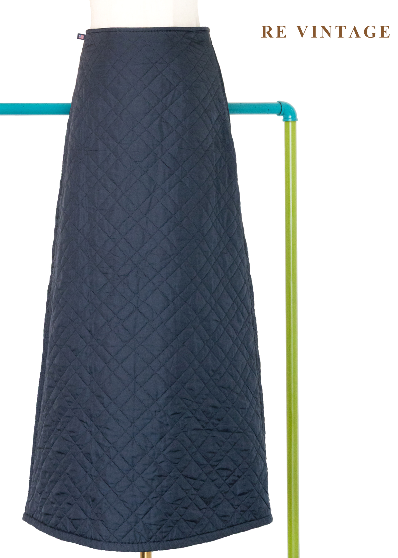 必備單品 - Quilted Navy Skirt 暖暖長裙（27.5"）