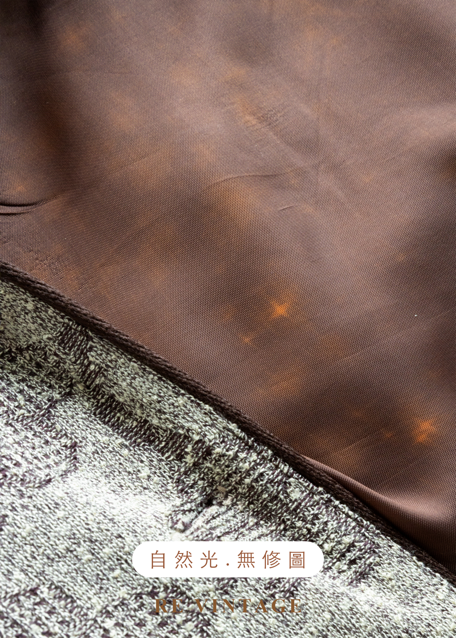 質感單品 - 溫潤培茶壓印花紋西裝式長洋裝19