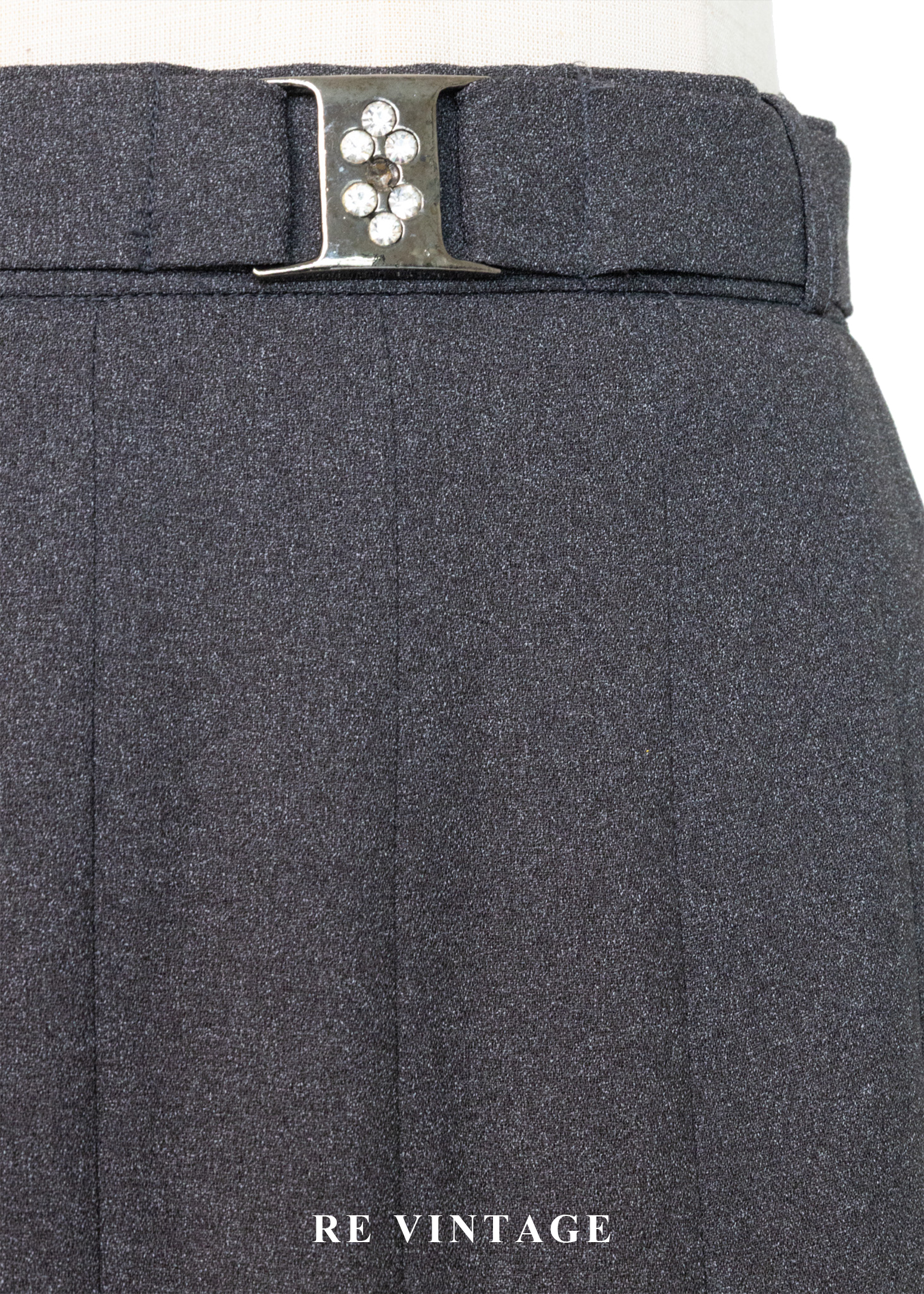 氣質單品 - 深灰色漂亮百褶中長裙(27-28")5