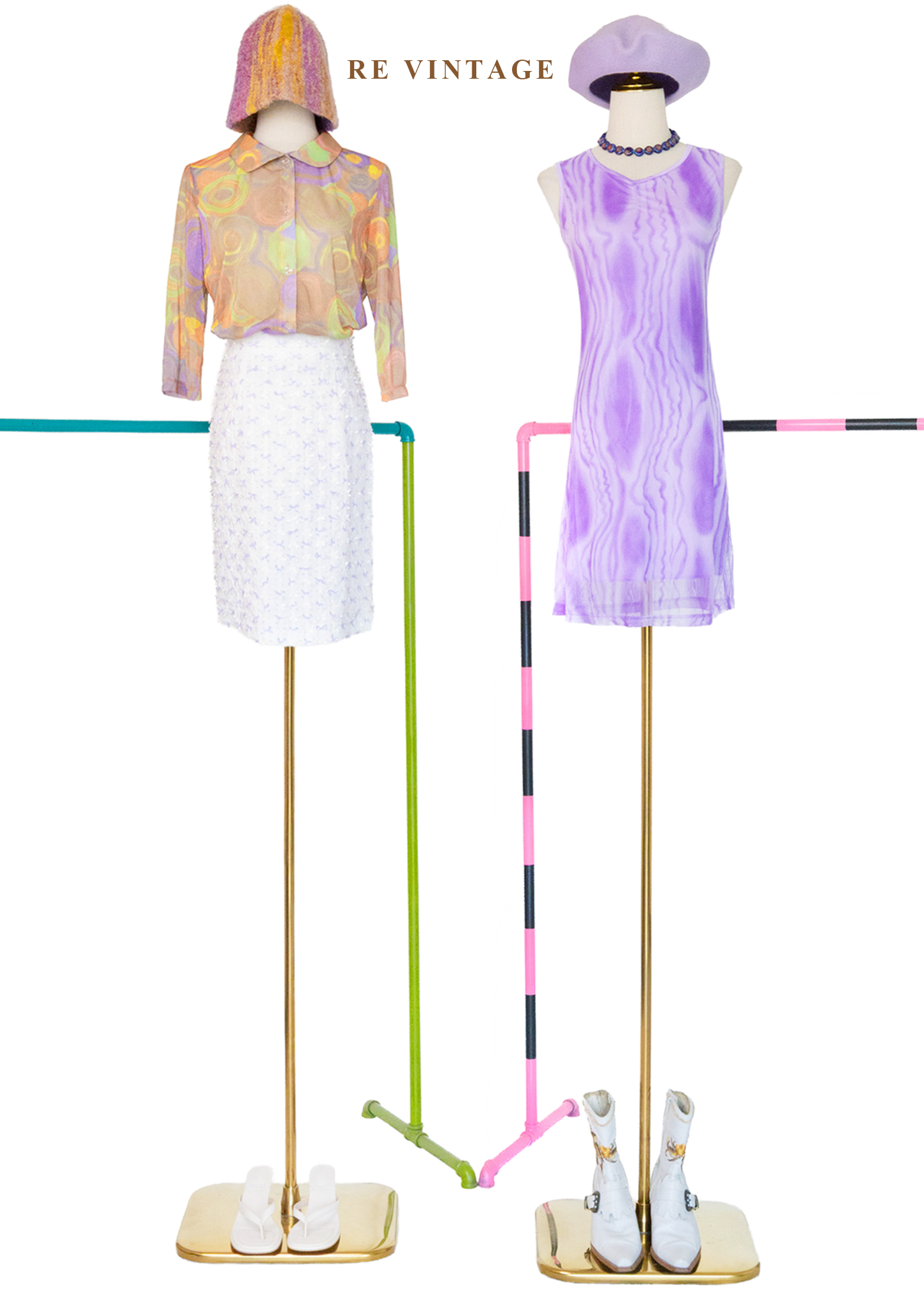 紫霧波紋光影層次網紗洋裝2