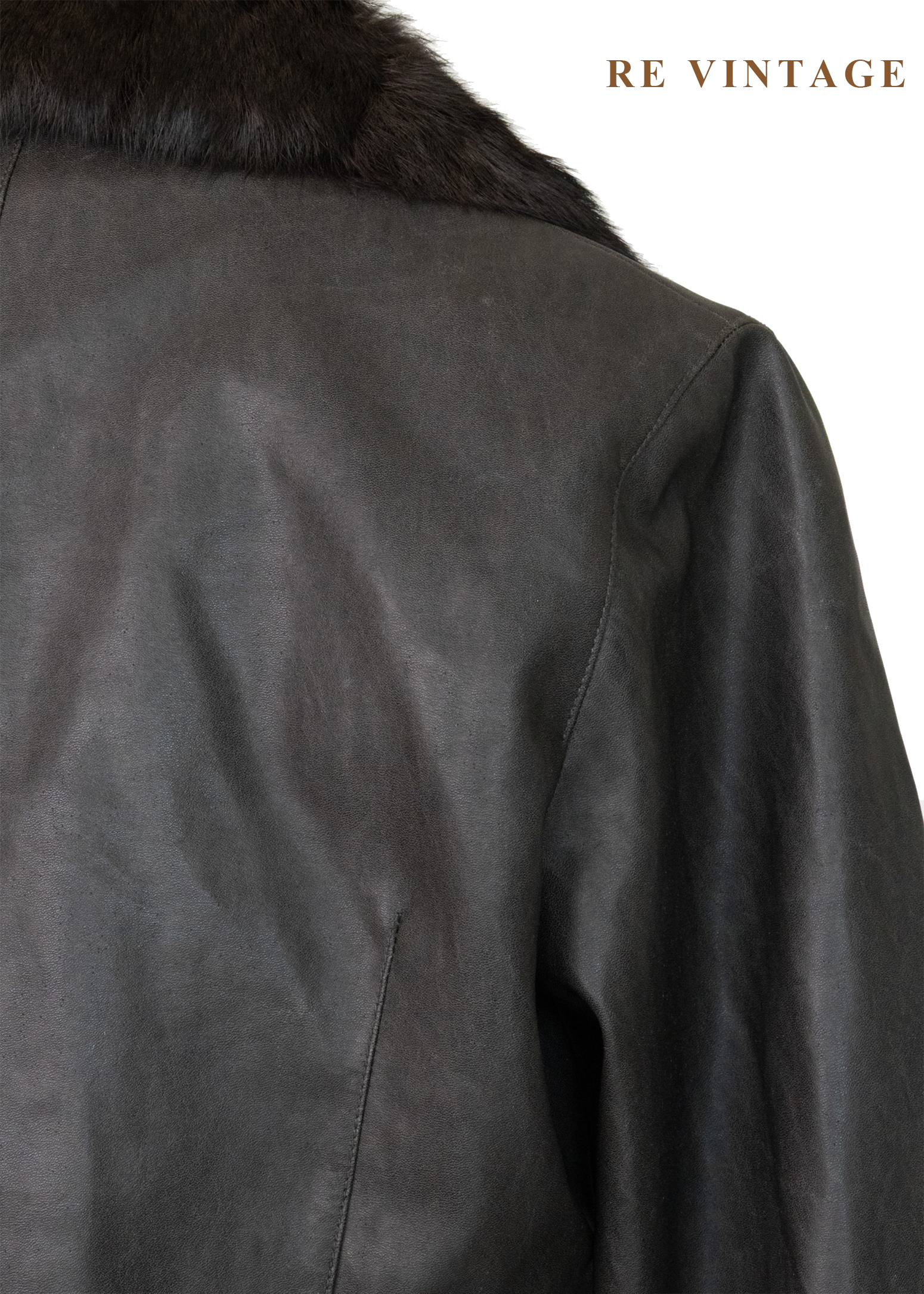 好萊塢名媛黑棕斑紋皮革外套13