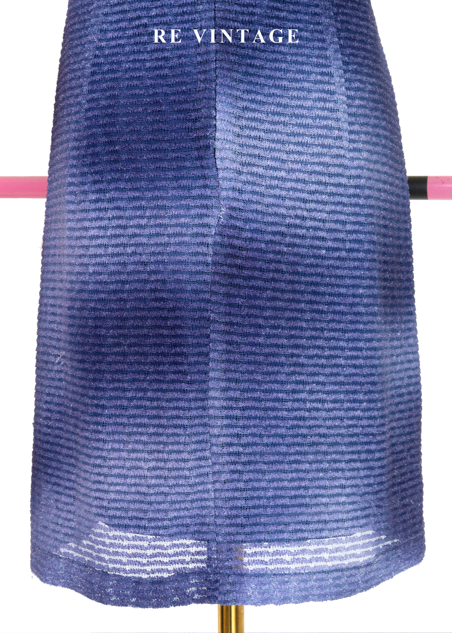 Blue Light in Motion 織紋藍染迷你洋裝13