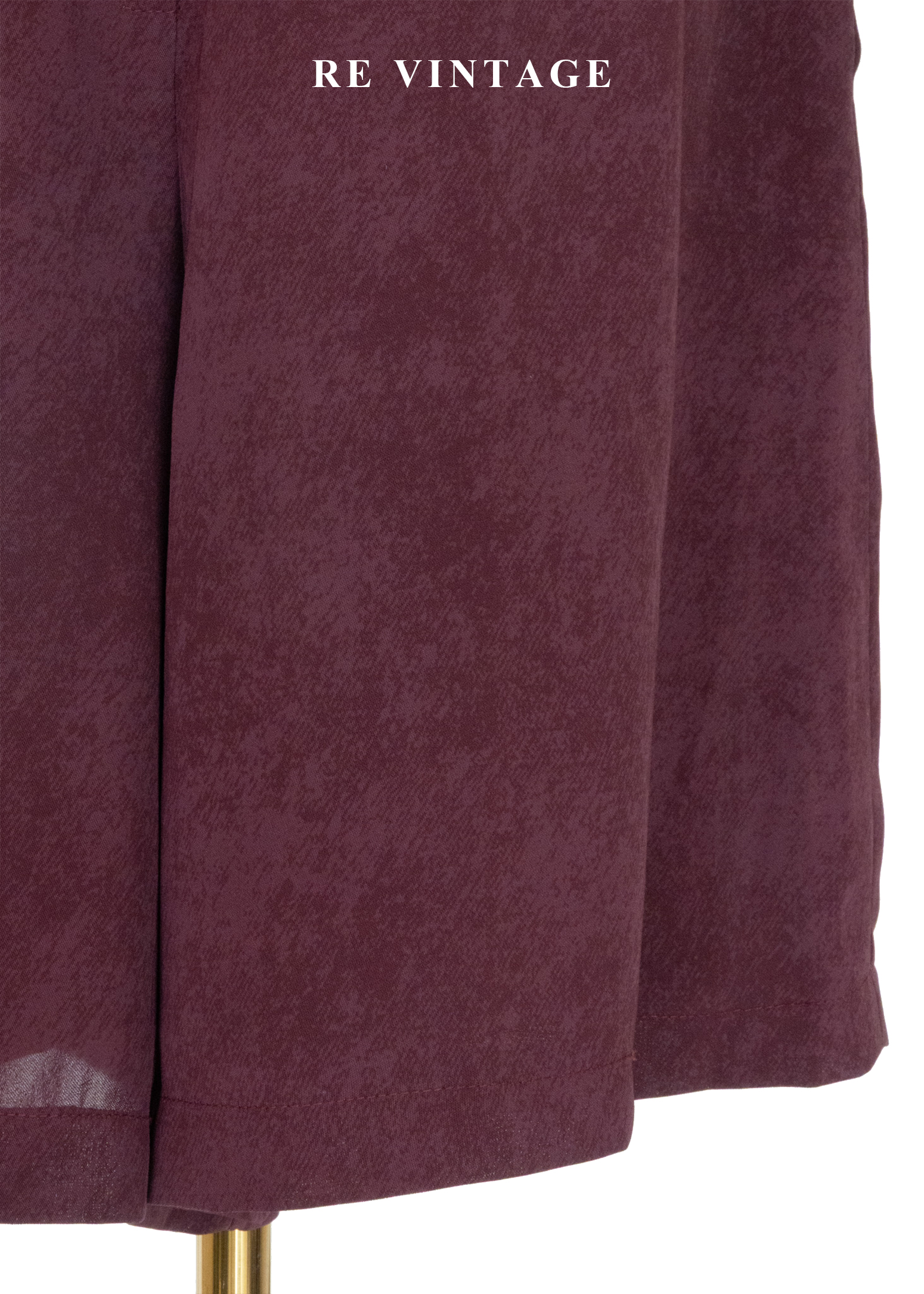 酒紅斑駁紋路高腰寬版五分褲(29")8