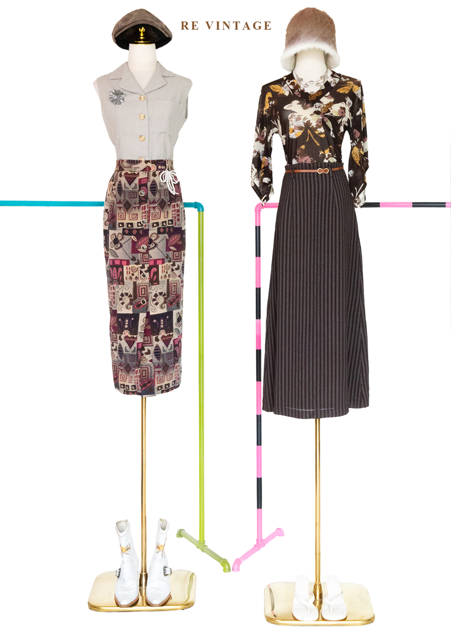 昭和風蝴蝶盤釦花卉微透紡衫2