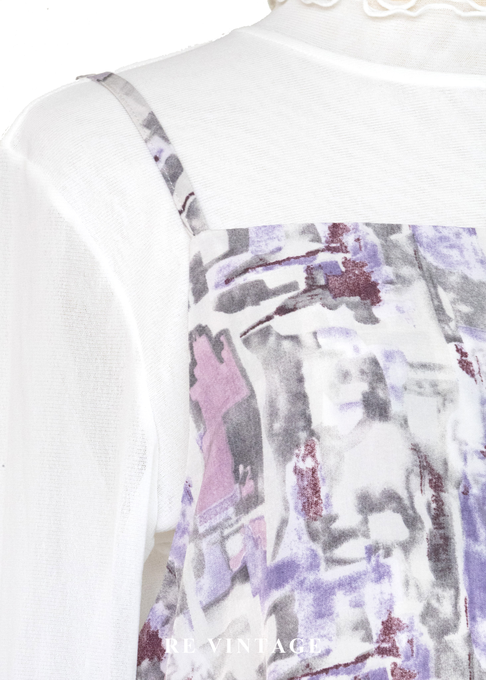 蒙馬特的街頭畫板細肩帶長洋裝5